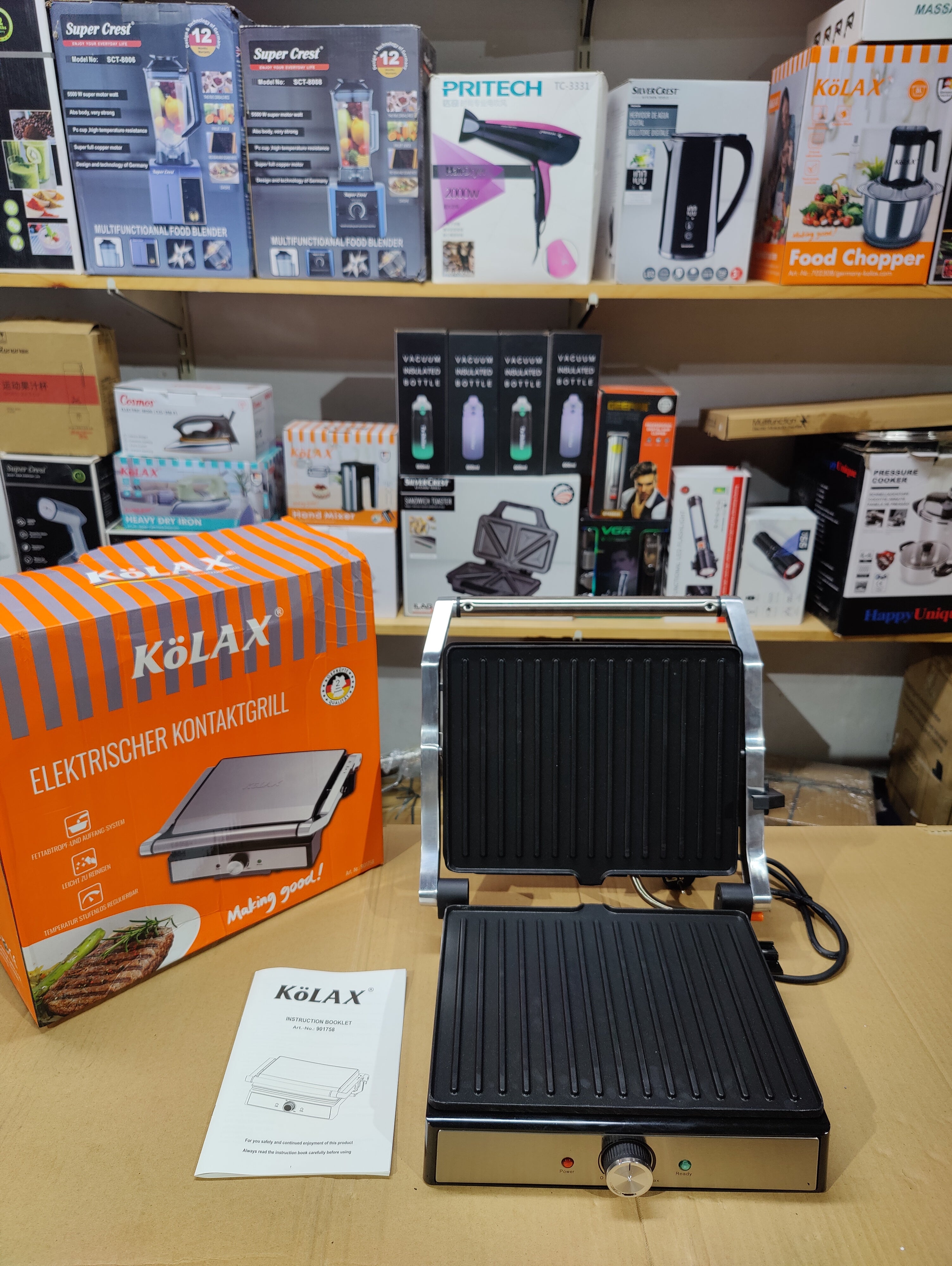 Imported Kolax Large Size Electric Contact Grill