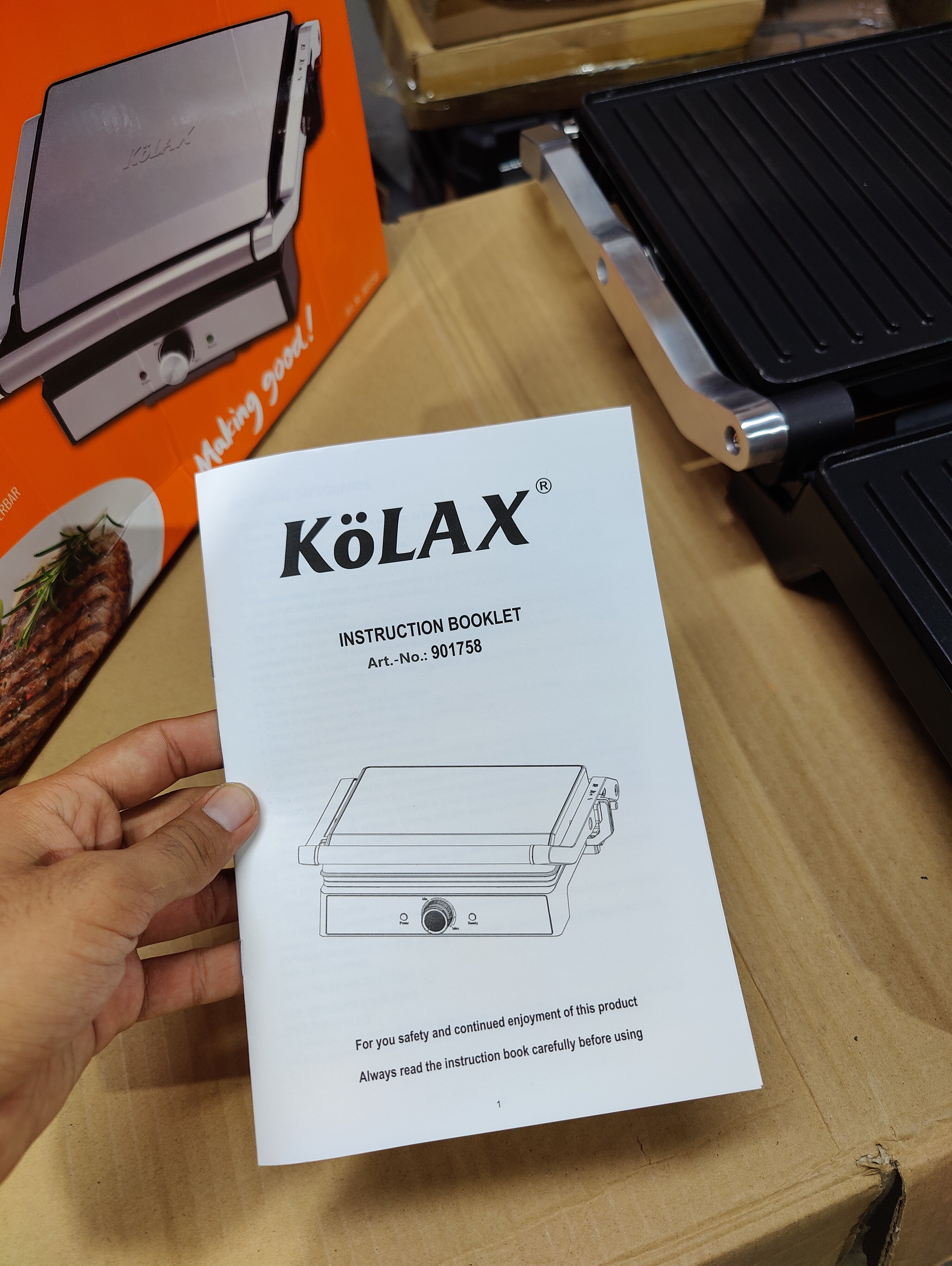 Imported Kolax Large Size Electric Contact Grill