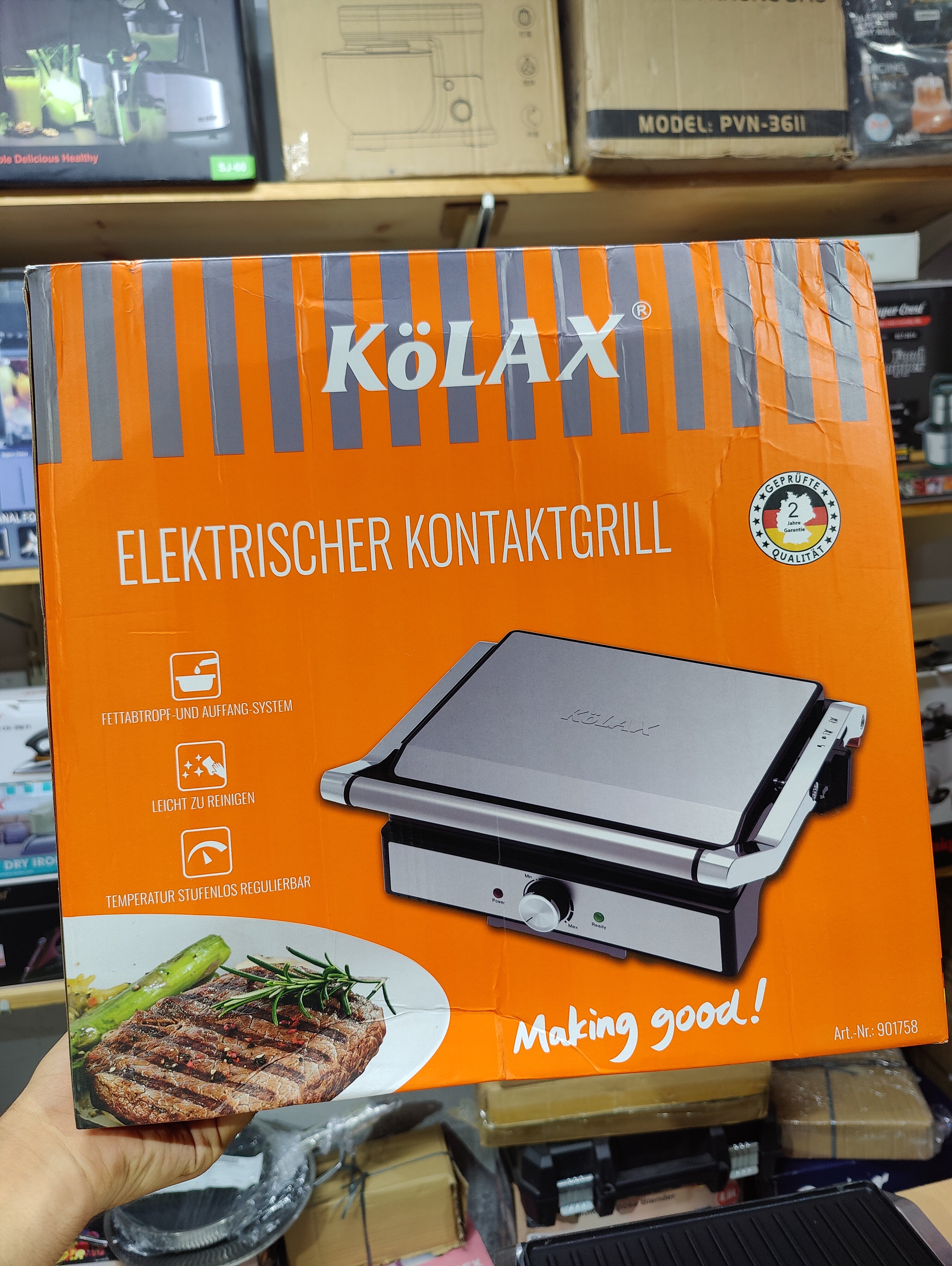 Imported Kolax Large Size Electric Contact Grill