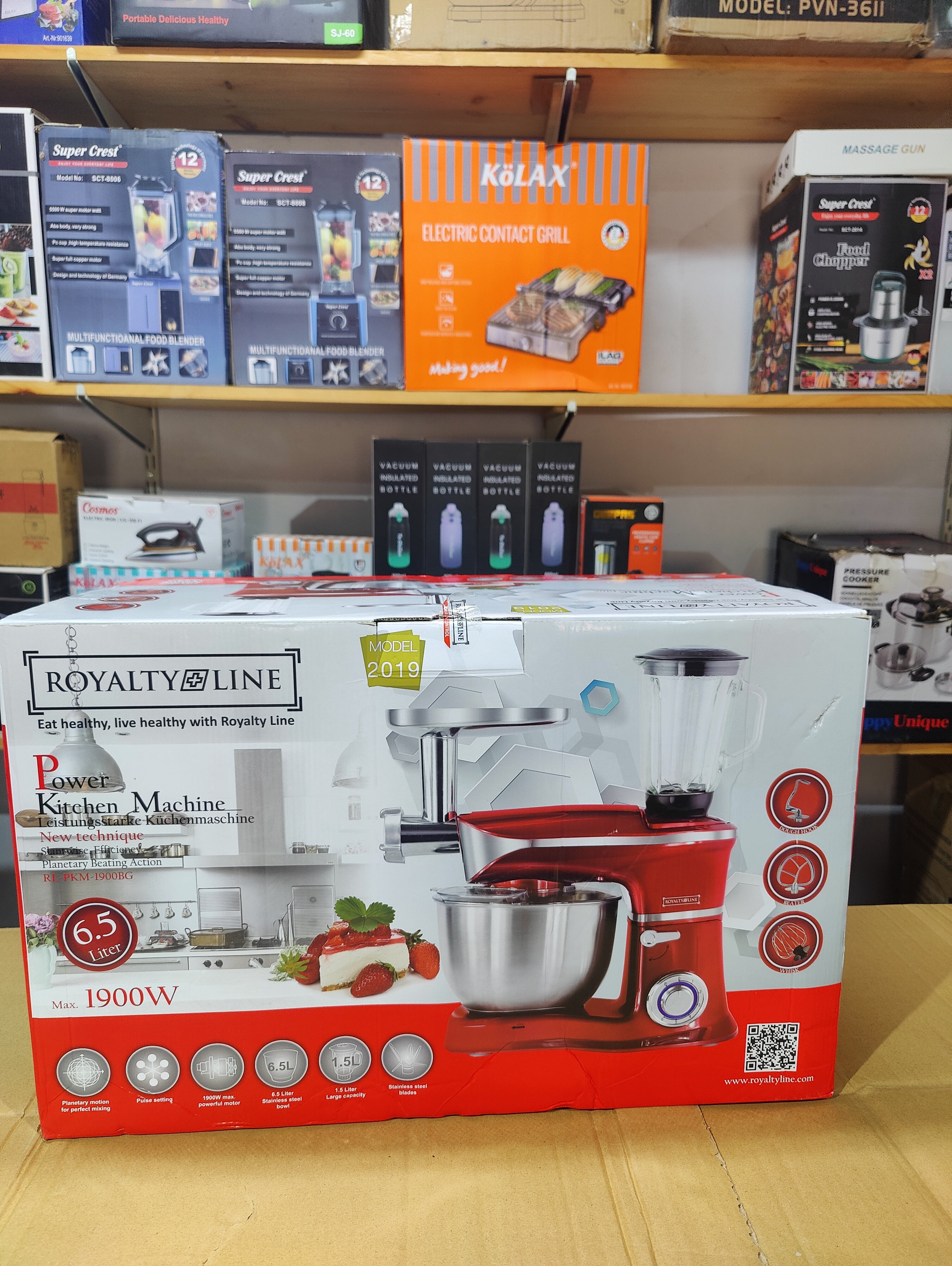 Royalty Line 6.5L 3-in-1 Stand Mixer & Kitchen Machine