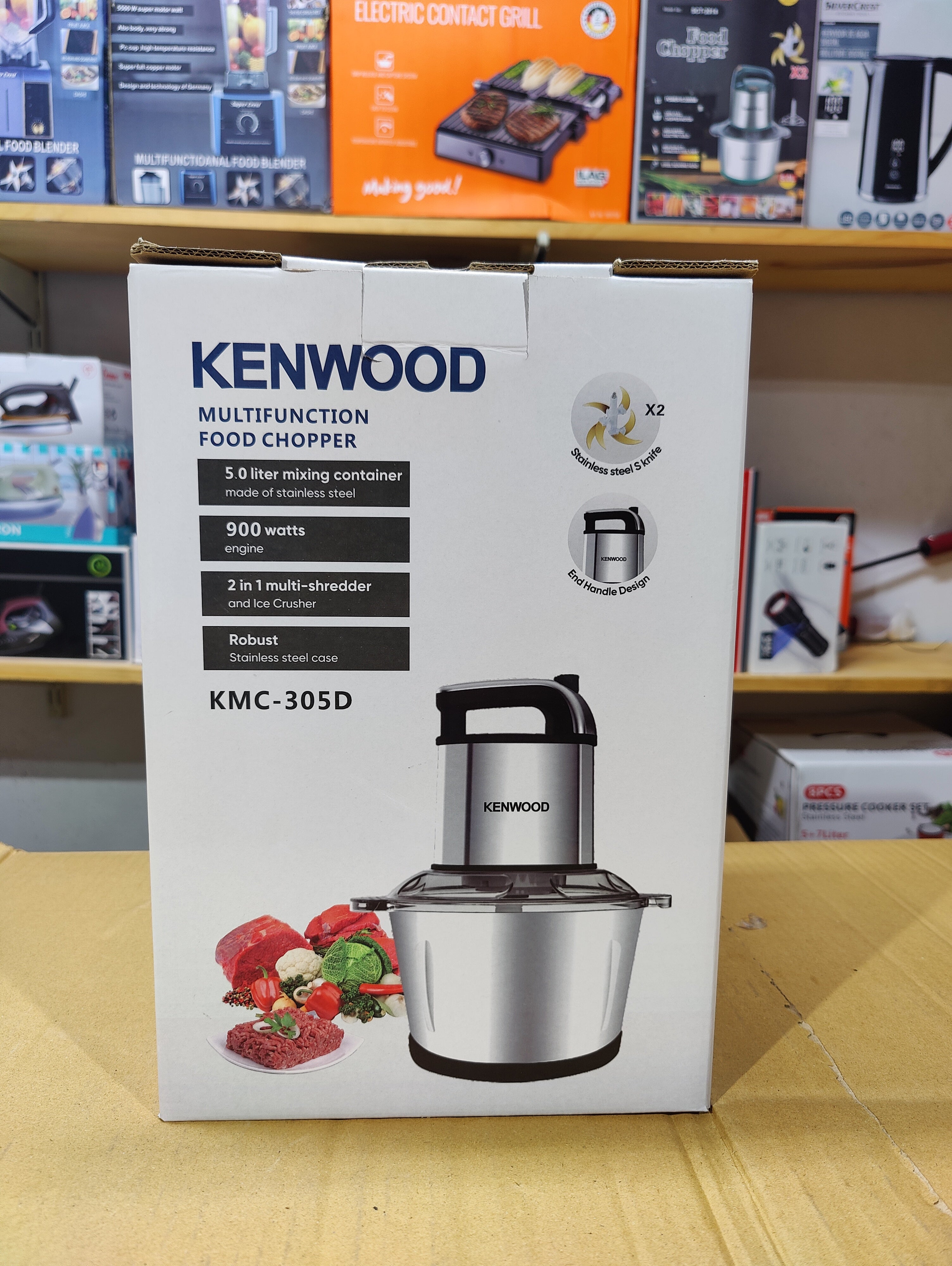 Kenwood Electric Meat Chopper 5L With 6Blades 3 Speeds Level