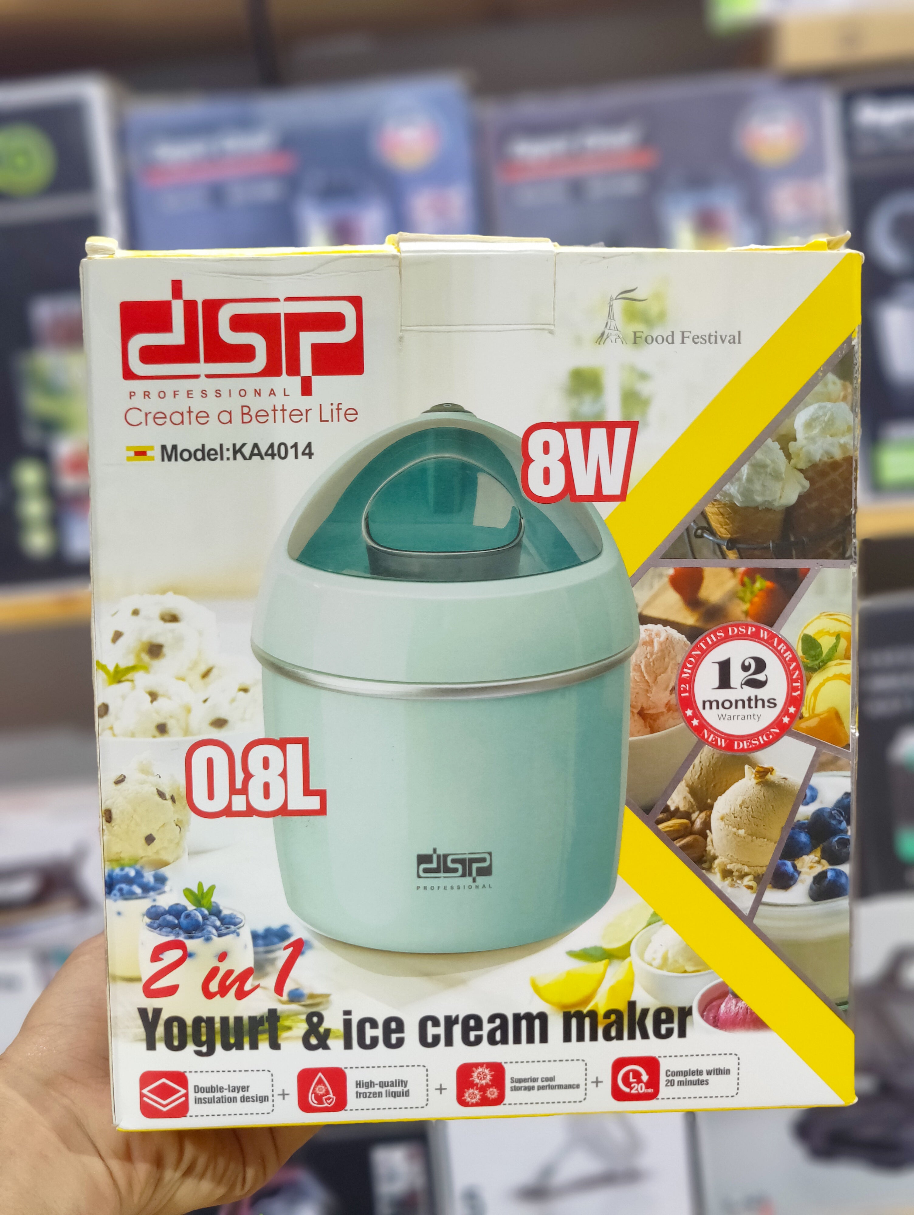DSP 2-in-1 Yogurt & Ice Cream Maker
