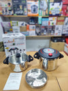 Imported Hannover Stainless Steel Automatic Pressure Cooker- 6L + 8L