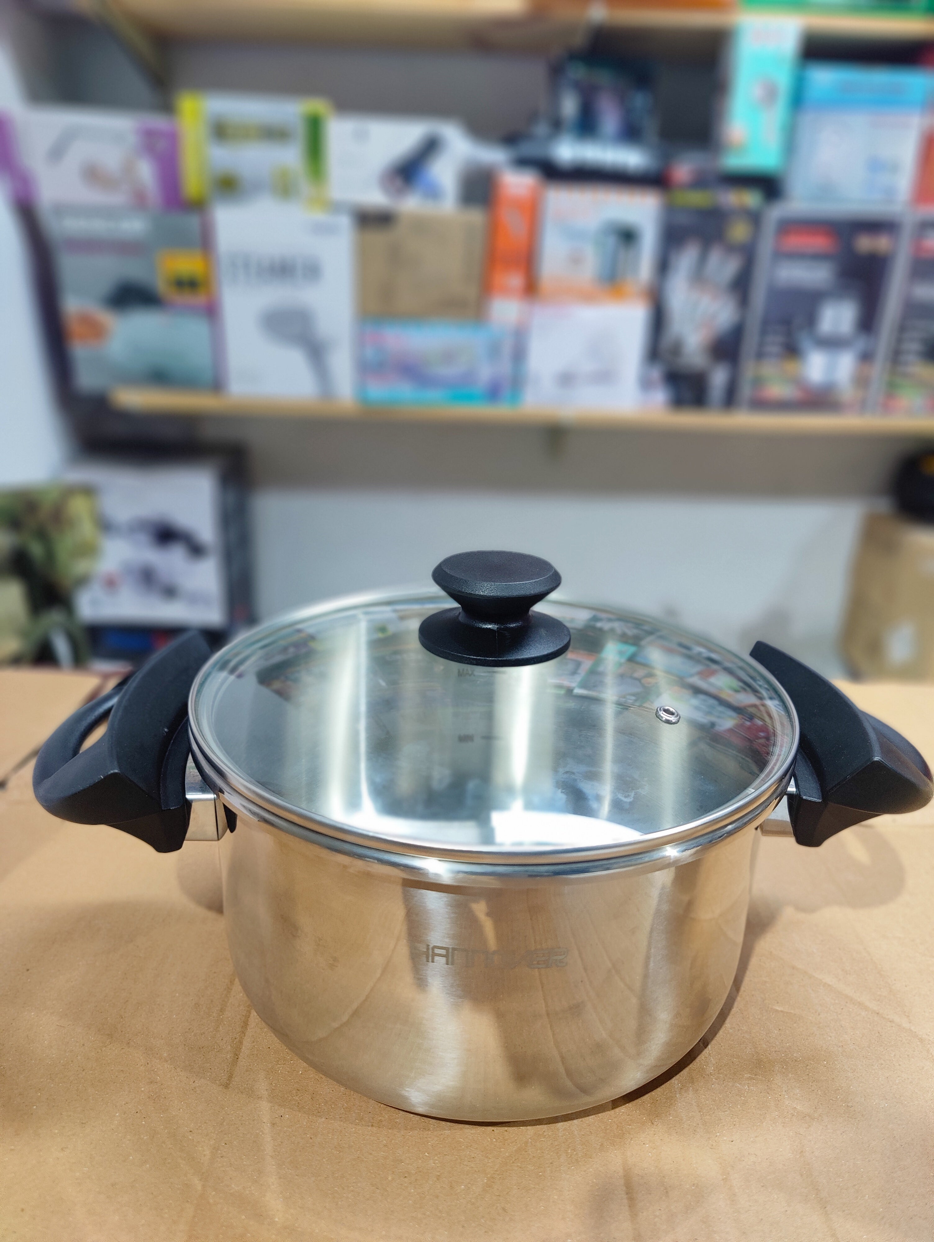 Imported Hannover Stainless Steel Automatic Pressure Cooker- 6L + 8L