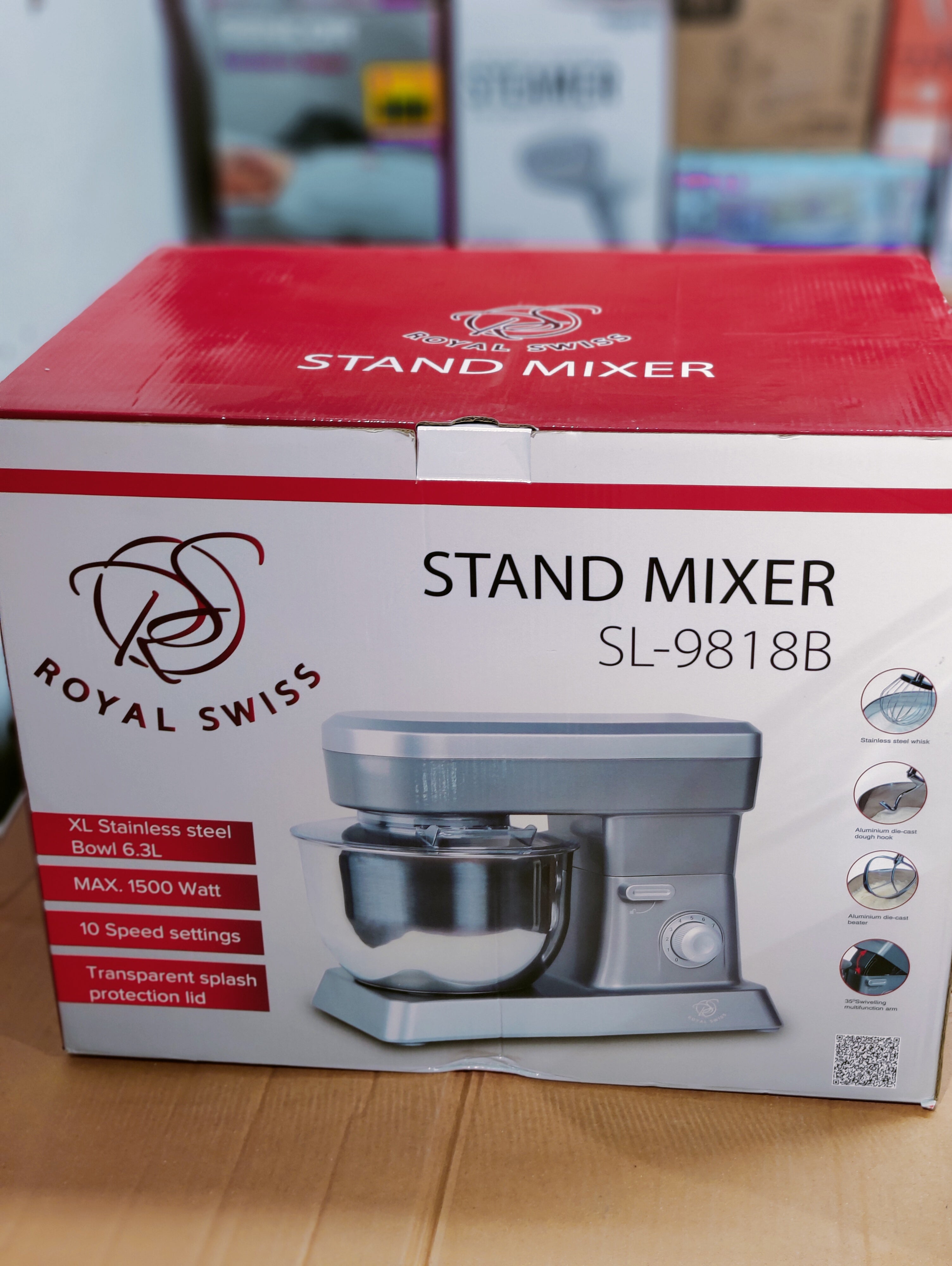 Royal Swiss Stand Mixer 6.3L SL-9818B