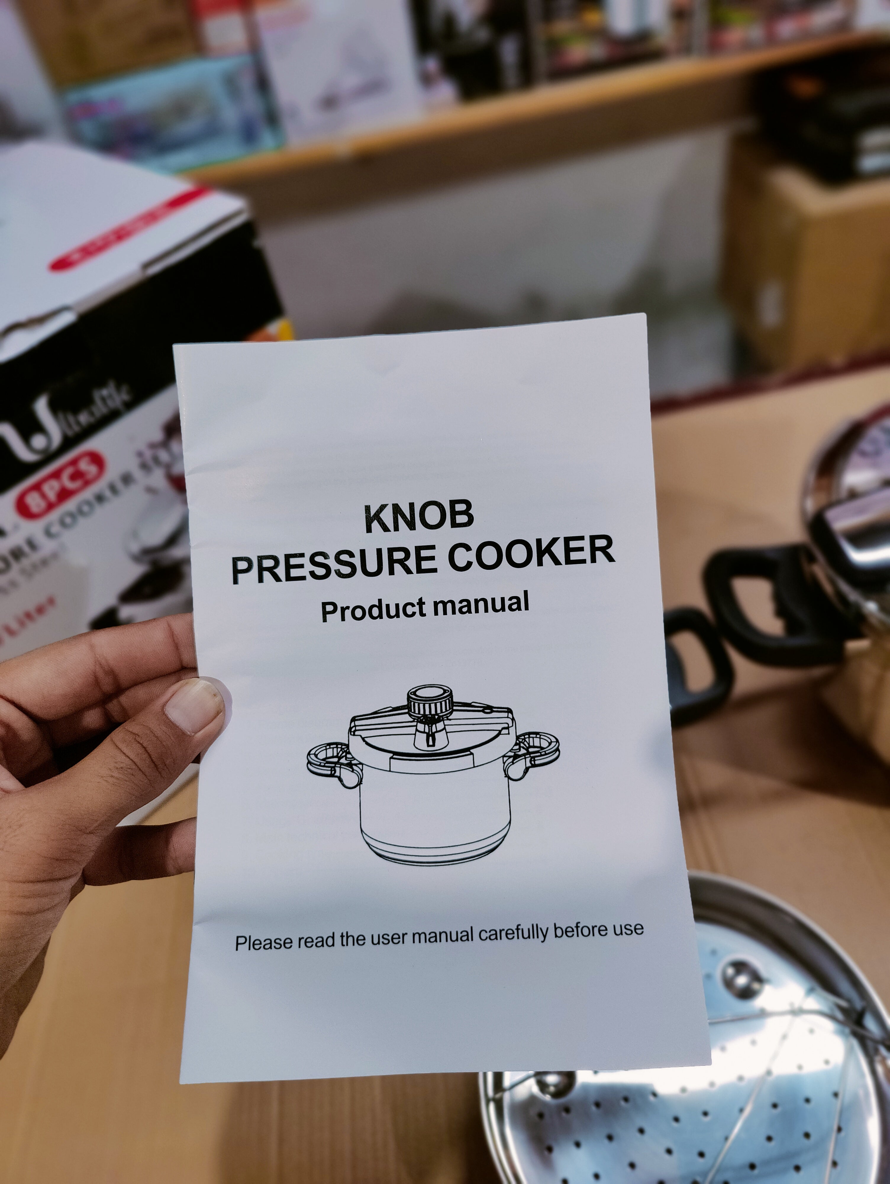 Tefal Stainless Steel Automatic Pressure Cooker- 5L + 7L
