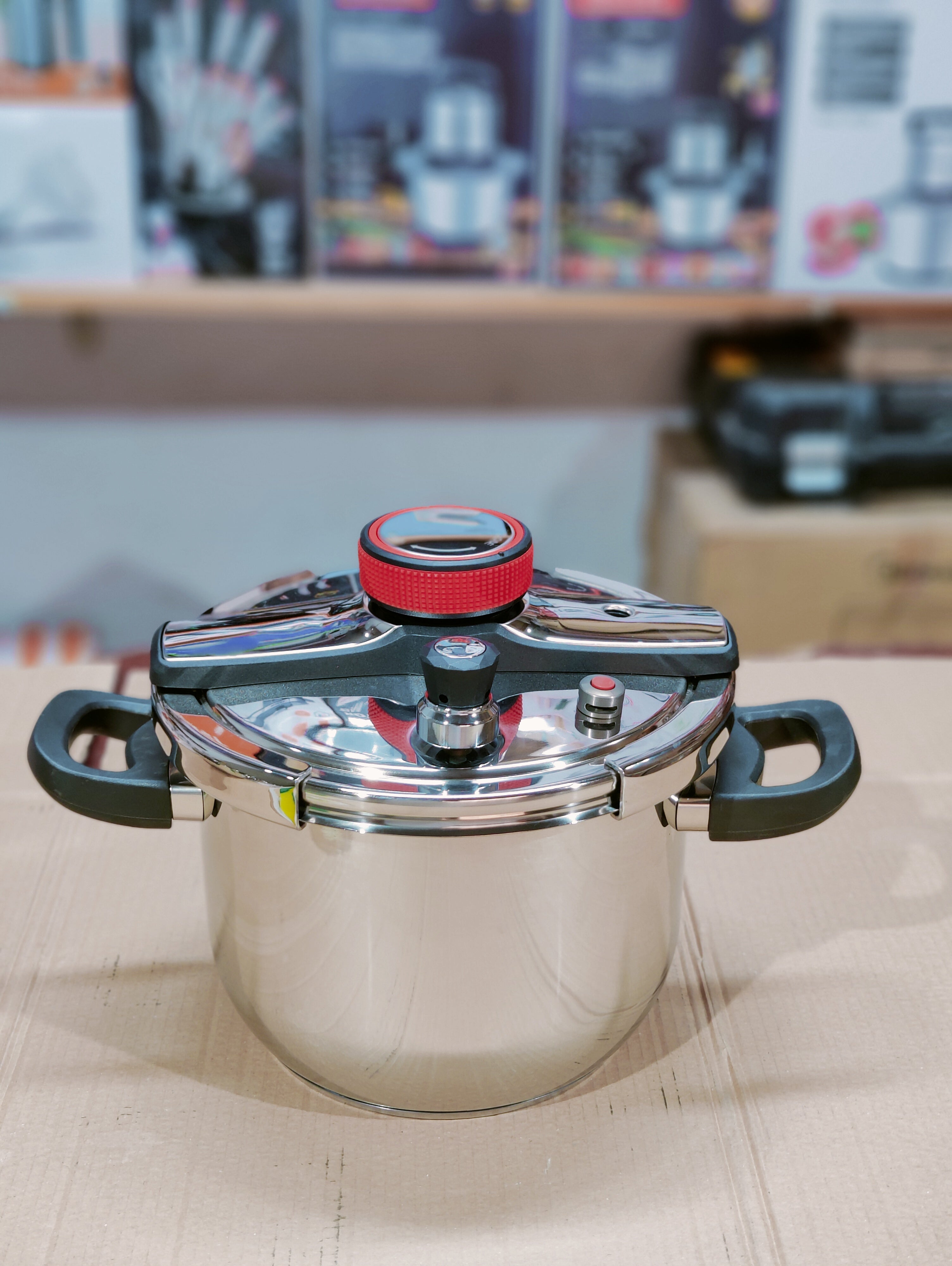 Tefal Stainless Steel Automatic Pressure Cooker- 5L + 7L