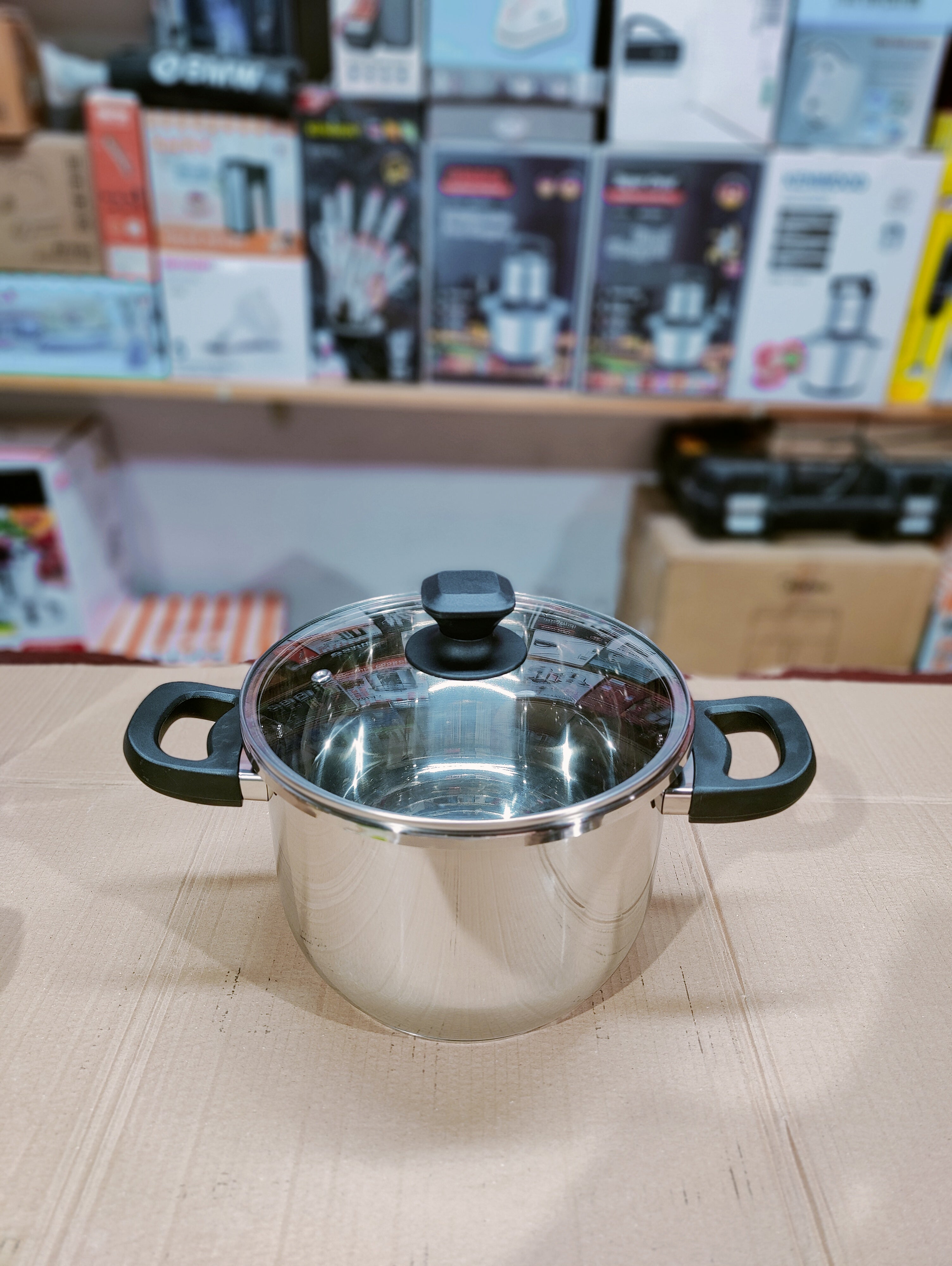 Tefal Stainless Steel Automatic Pressure Cooker- 5L + 7L