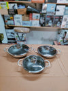 Honeycomb Laser Coated Oval Shape 6pcs Cookware Set