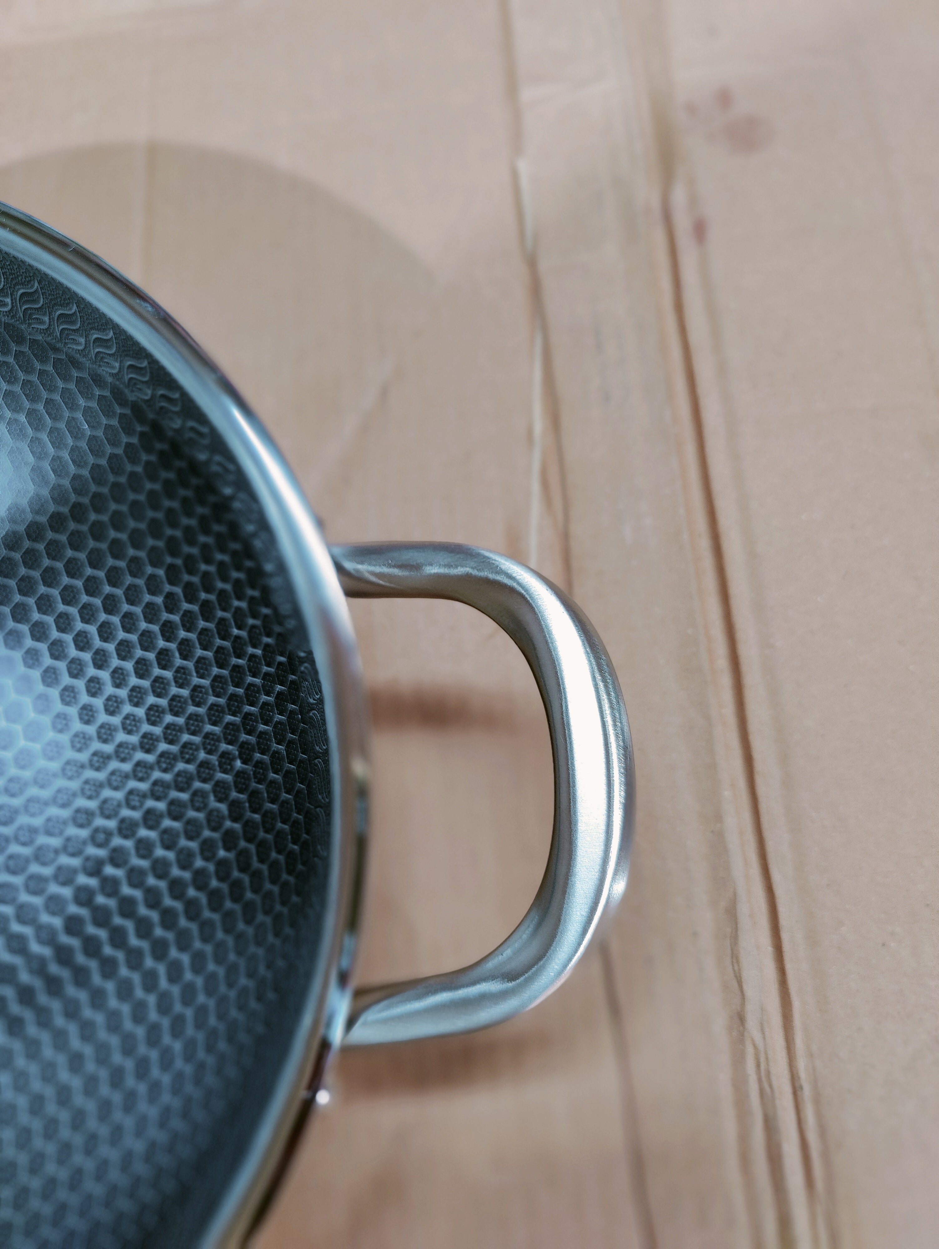 Honeycomb Laser Coated Oval Shape 6pcs Cookware Set