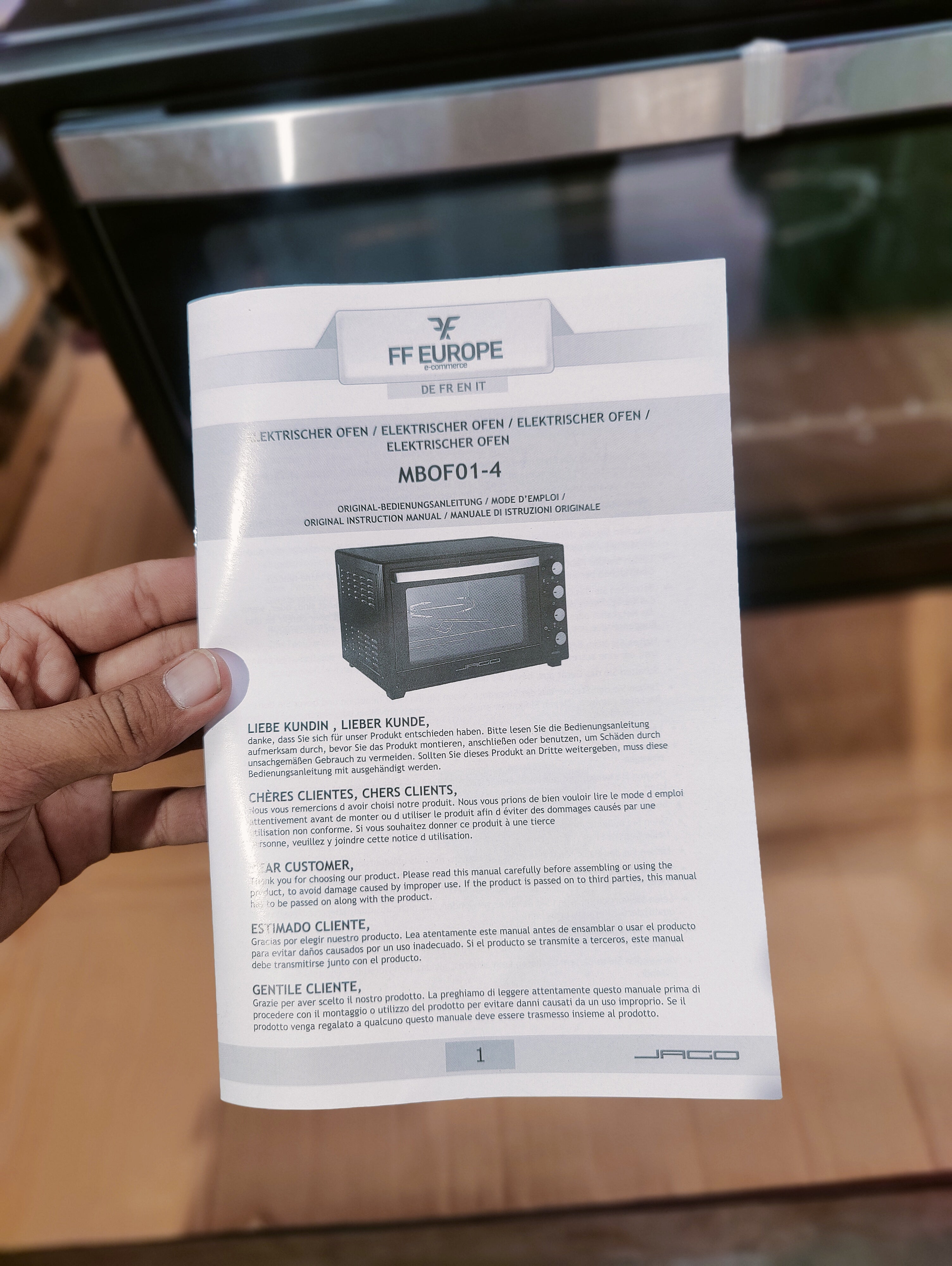 FF EUROPE 60L Backing Oven