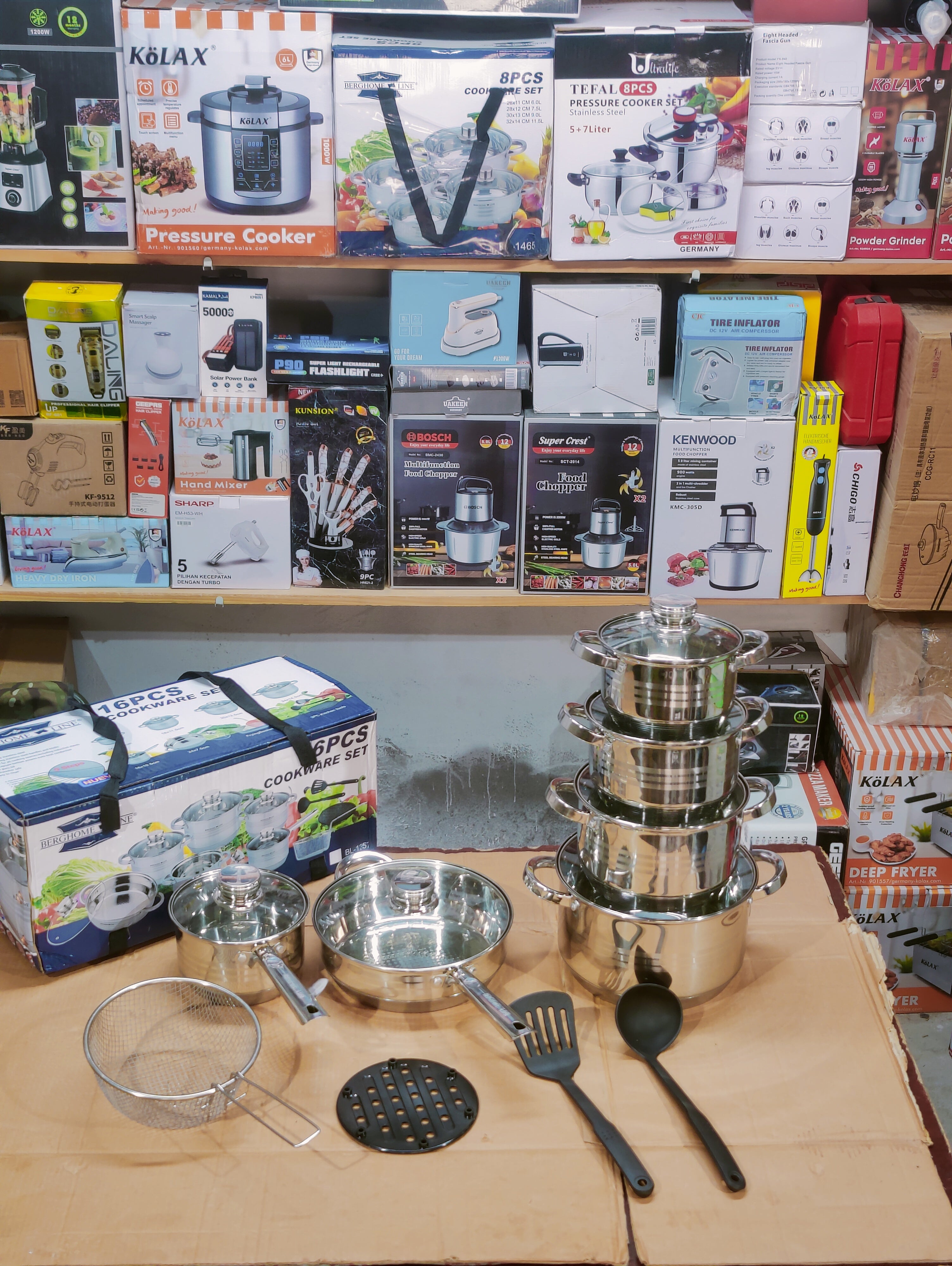 Berghome line 16 Piece Complete Cookware Set