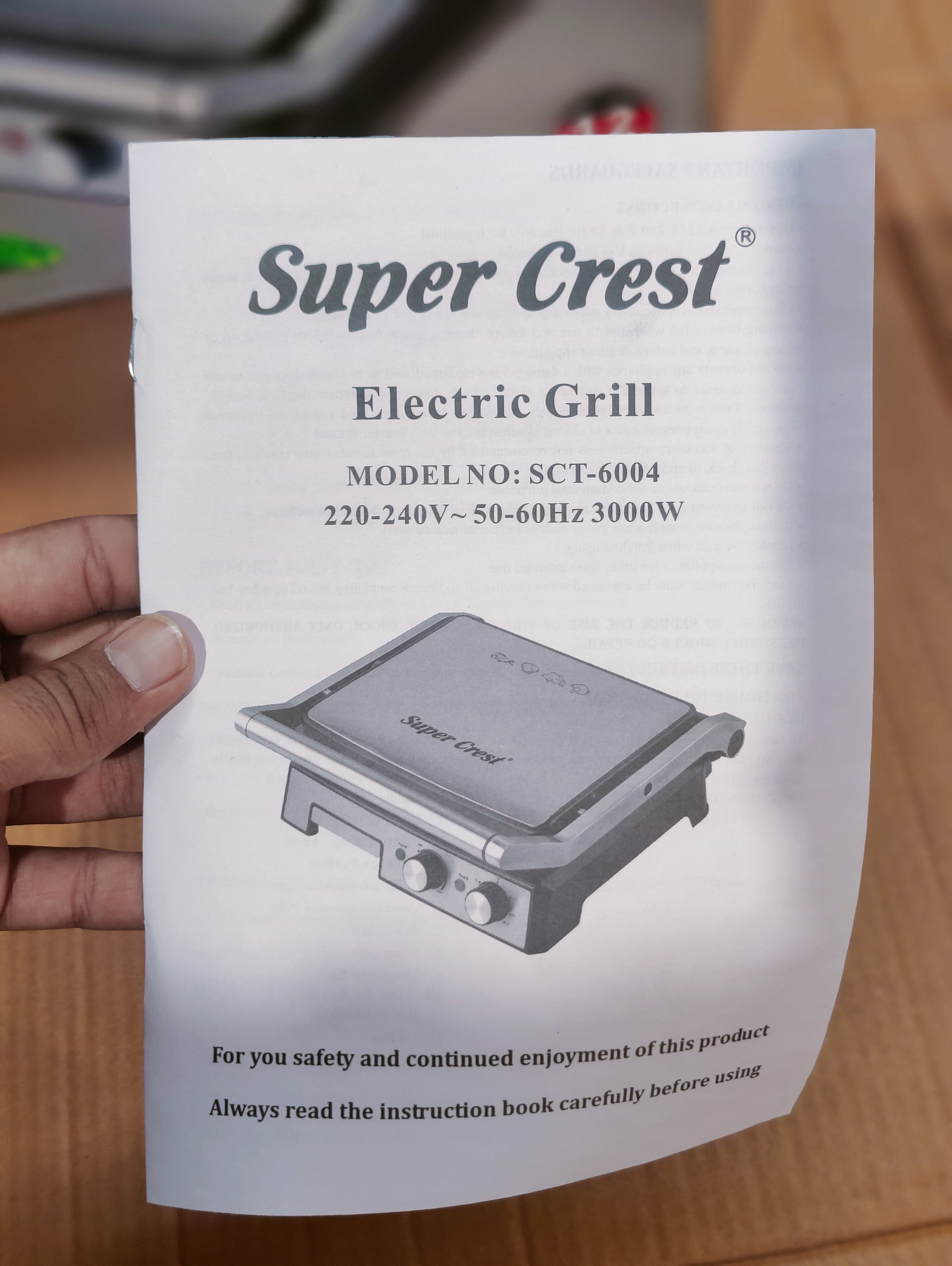 Super Crest Panini & Grill Maker