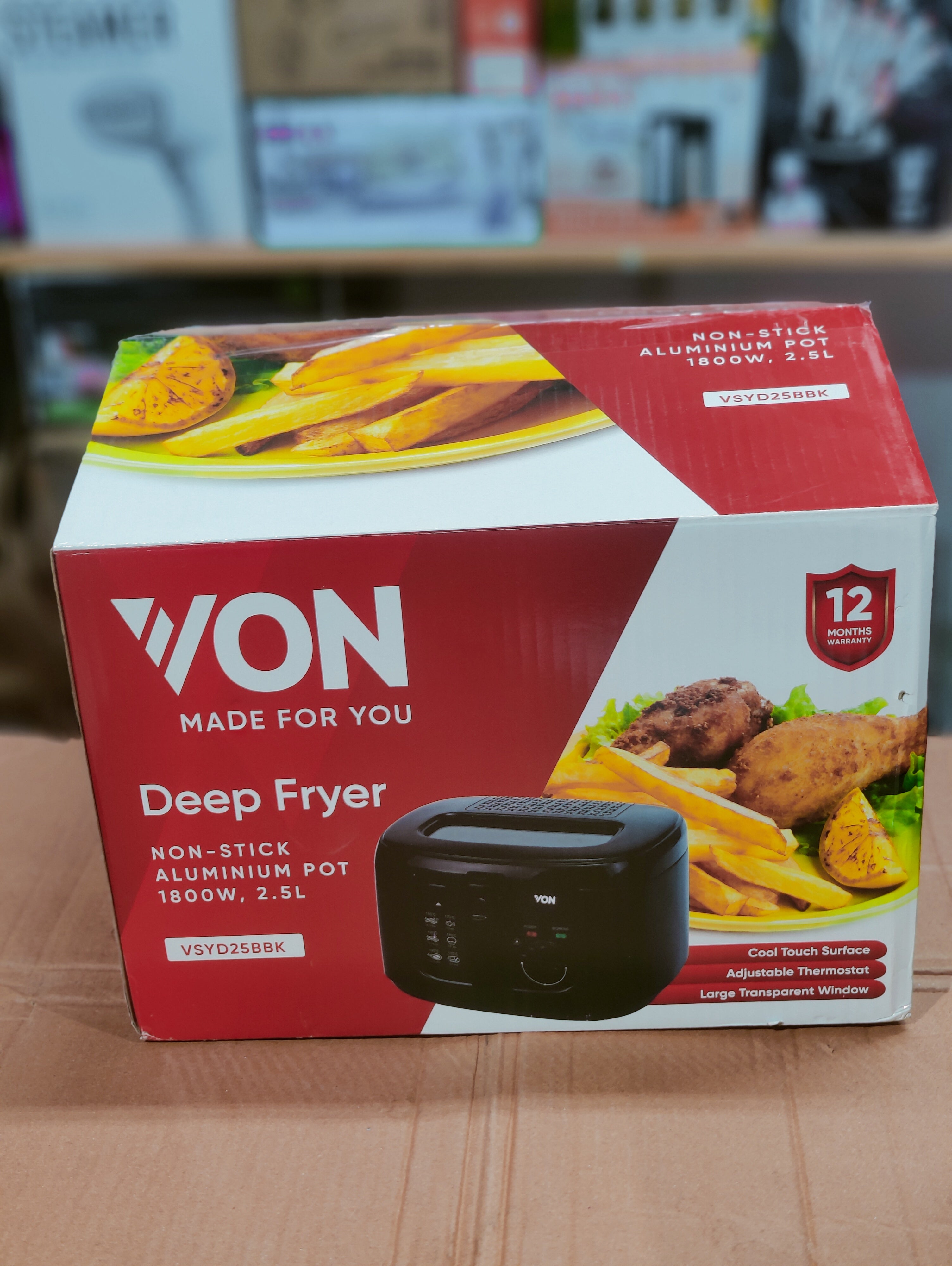 VON 2.5L Electric Deep Fryer