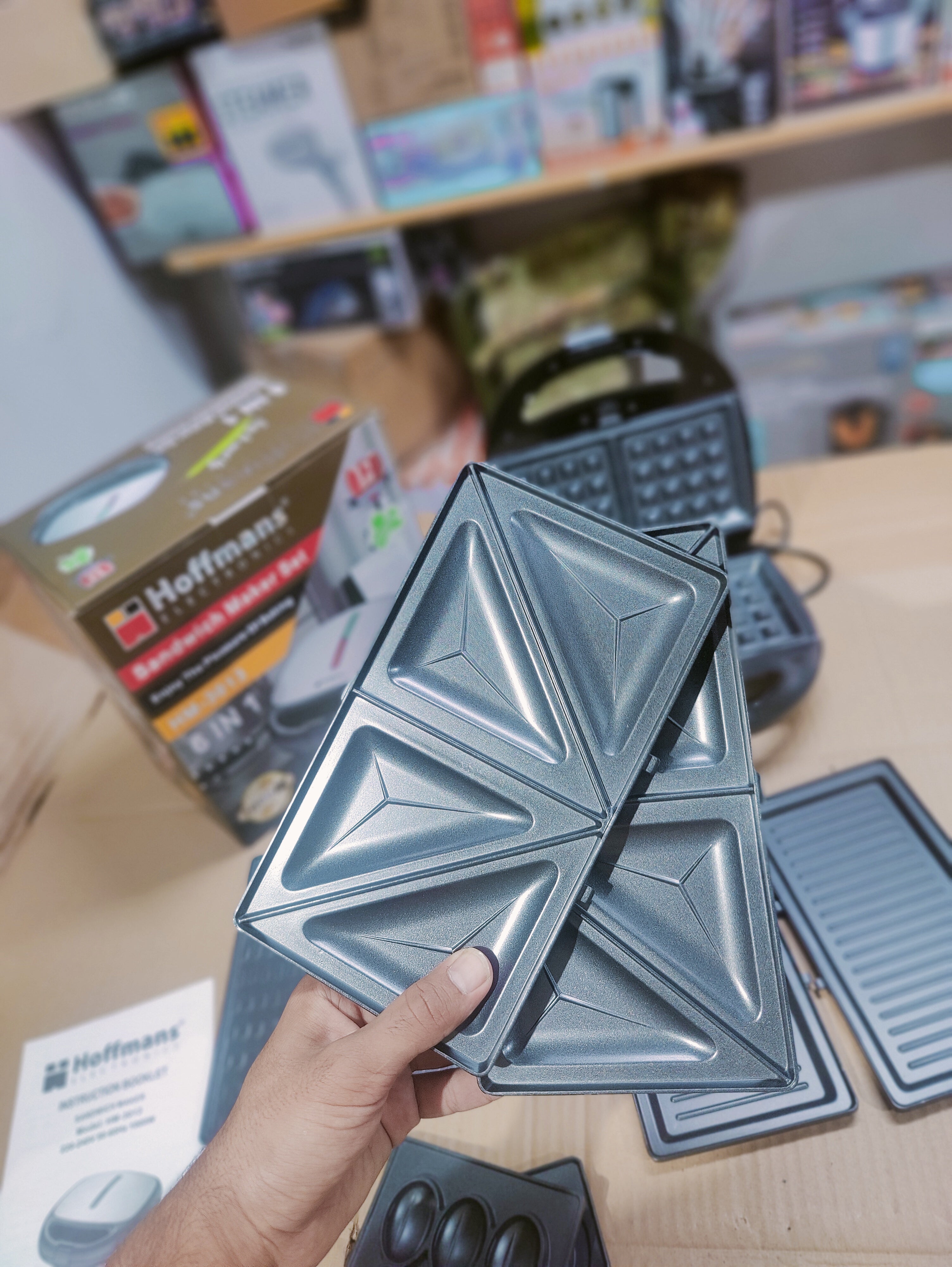 Hoffmans 6-in-1 Sandwich Maker Hm- 3013