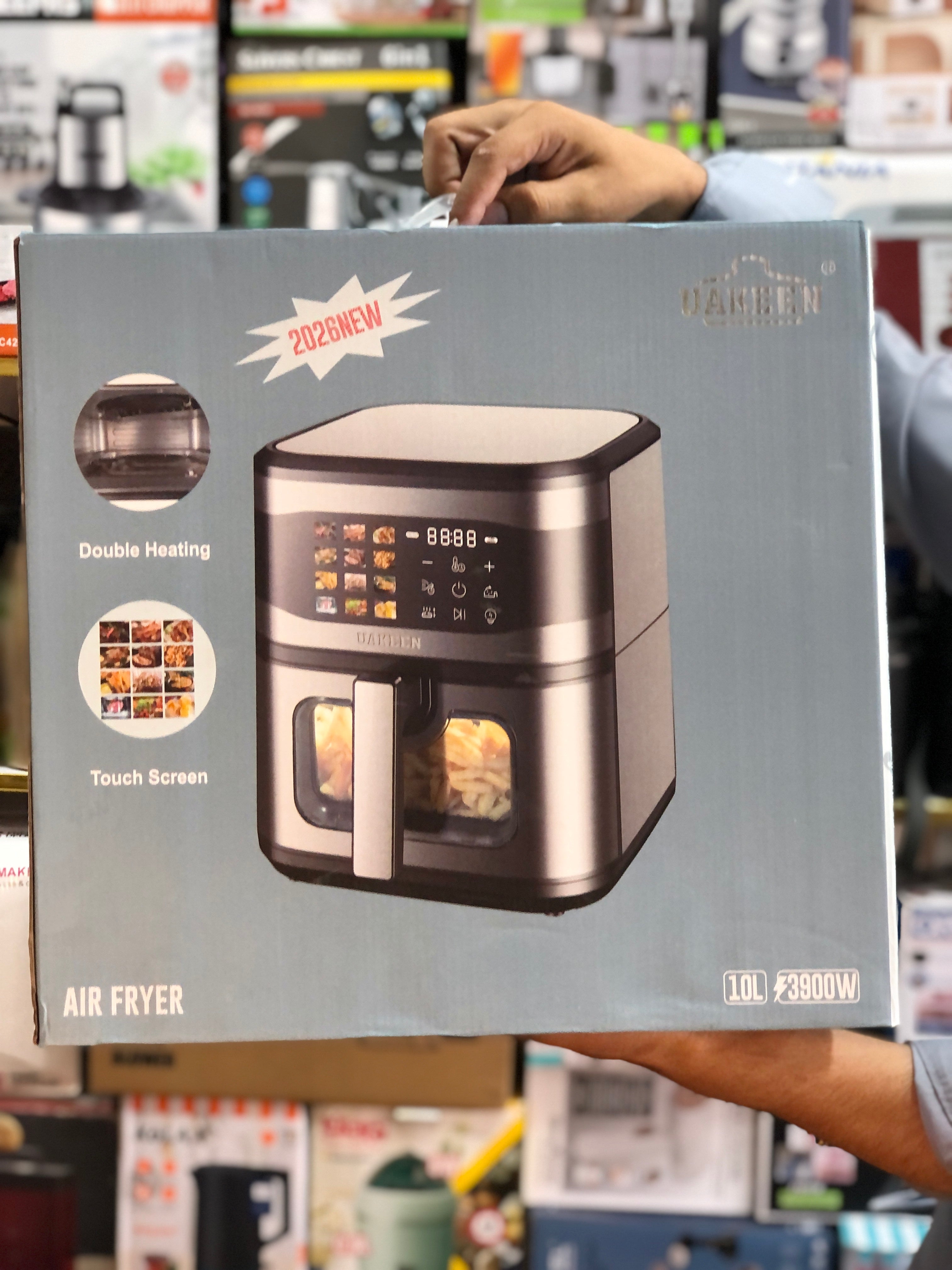 Uakeen Digital Double Heating Air Fryer 10L Capacity ZL-1709
