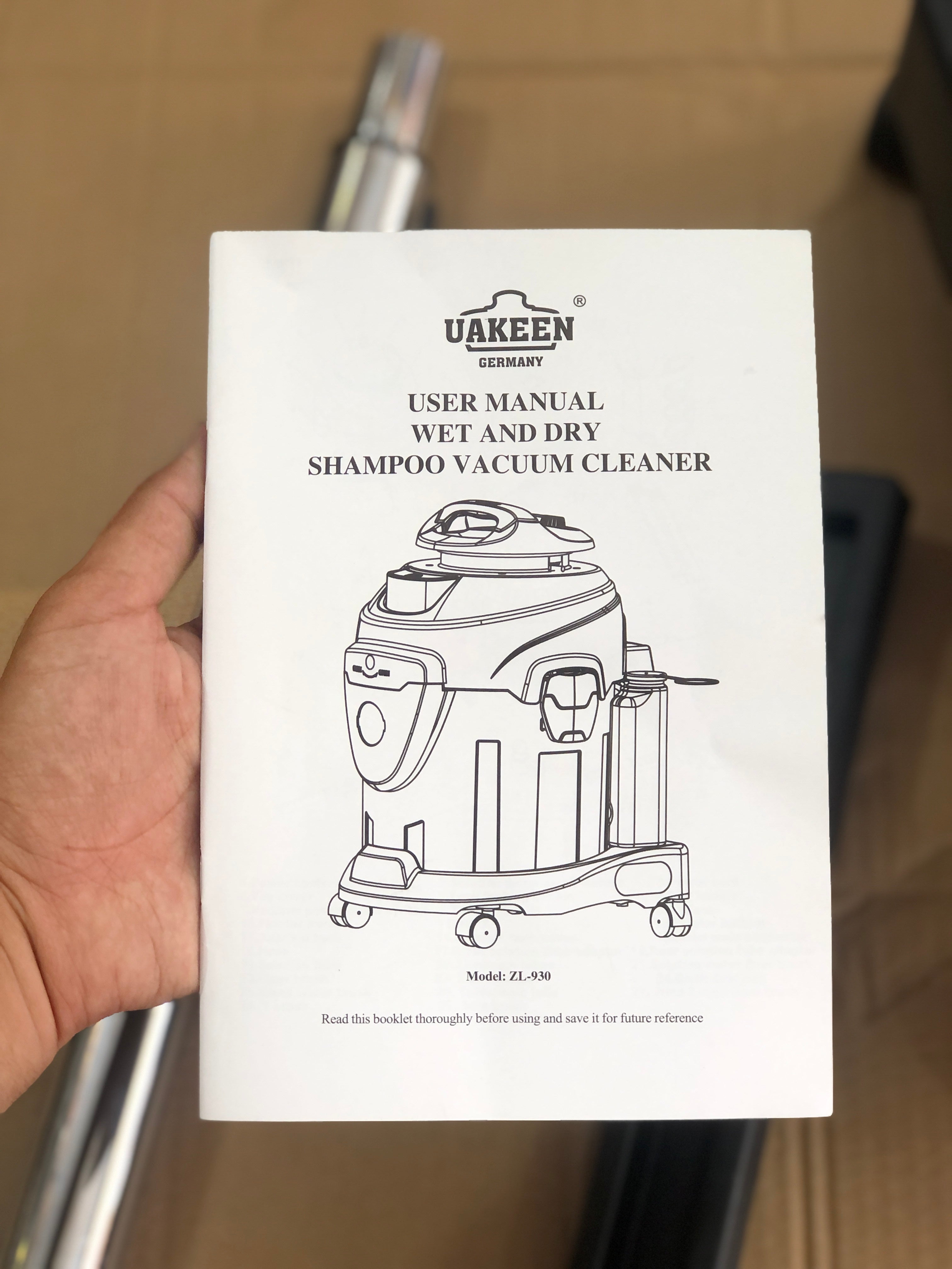 Uakeen 4in 1 Wet and Dry Shampoo Vacuum Cleaner ZL-930
