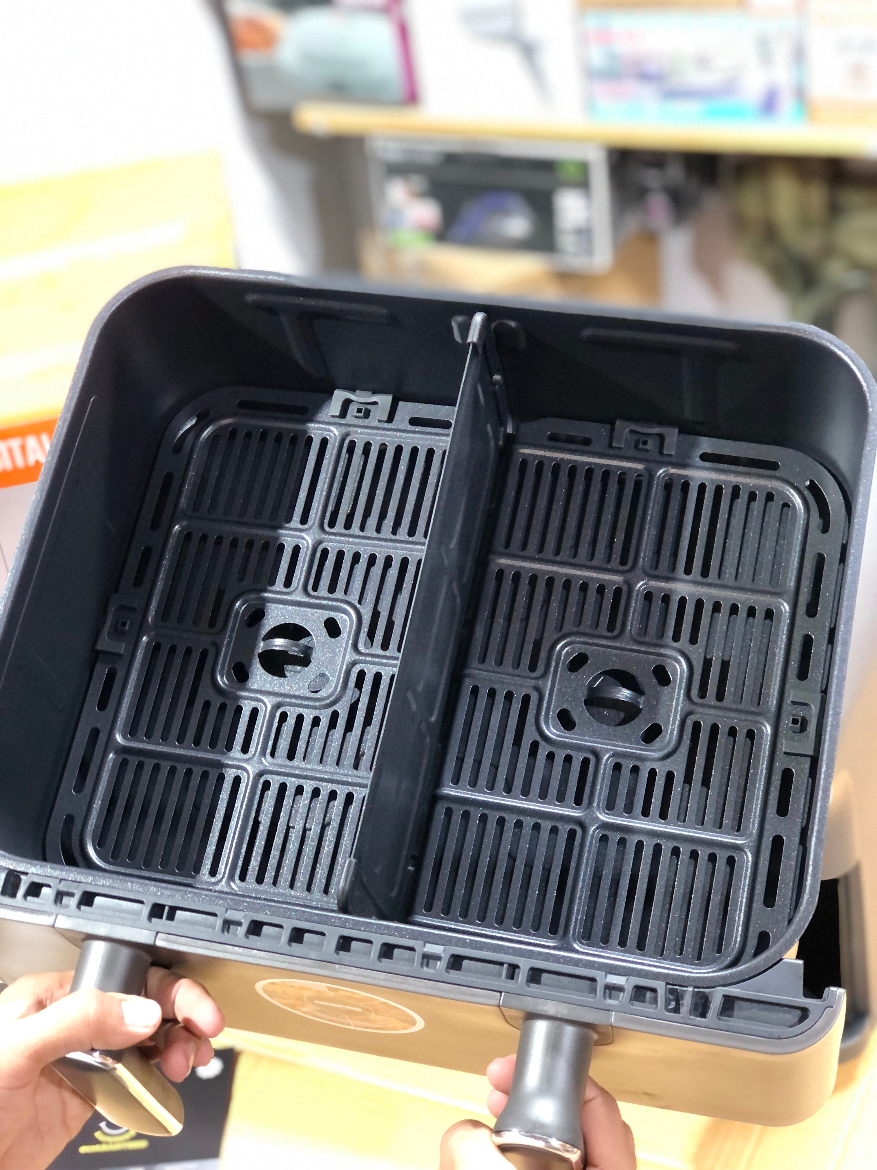 Geepas Digital Air Fryer-11L Capacity with 5.5 L Dual Baskets GAF37532