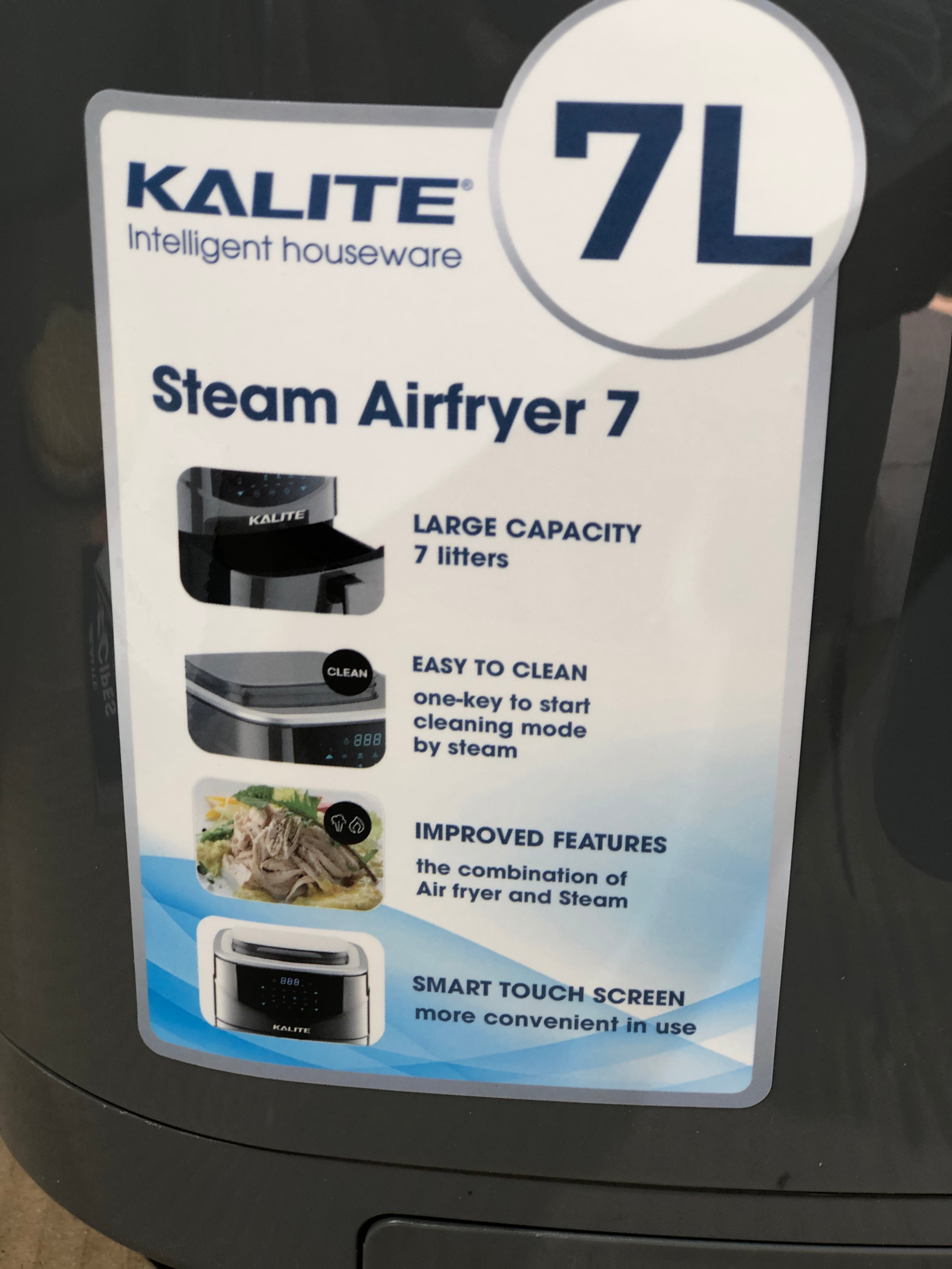 Imported Kalite XXL 7L Digital Steam Air Fryer
