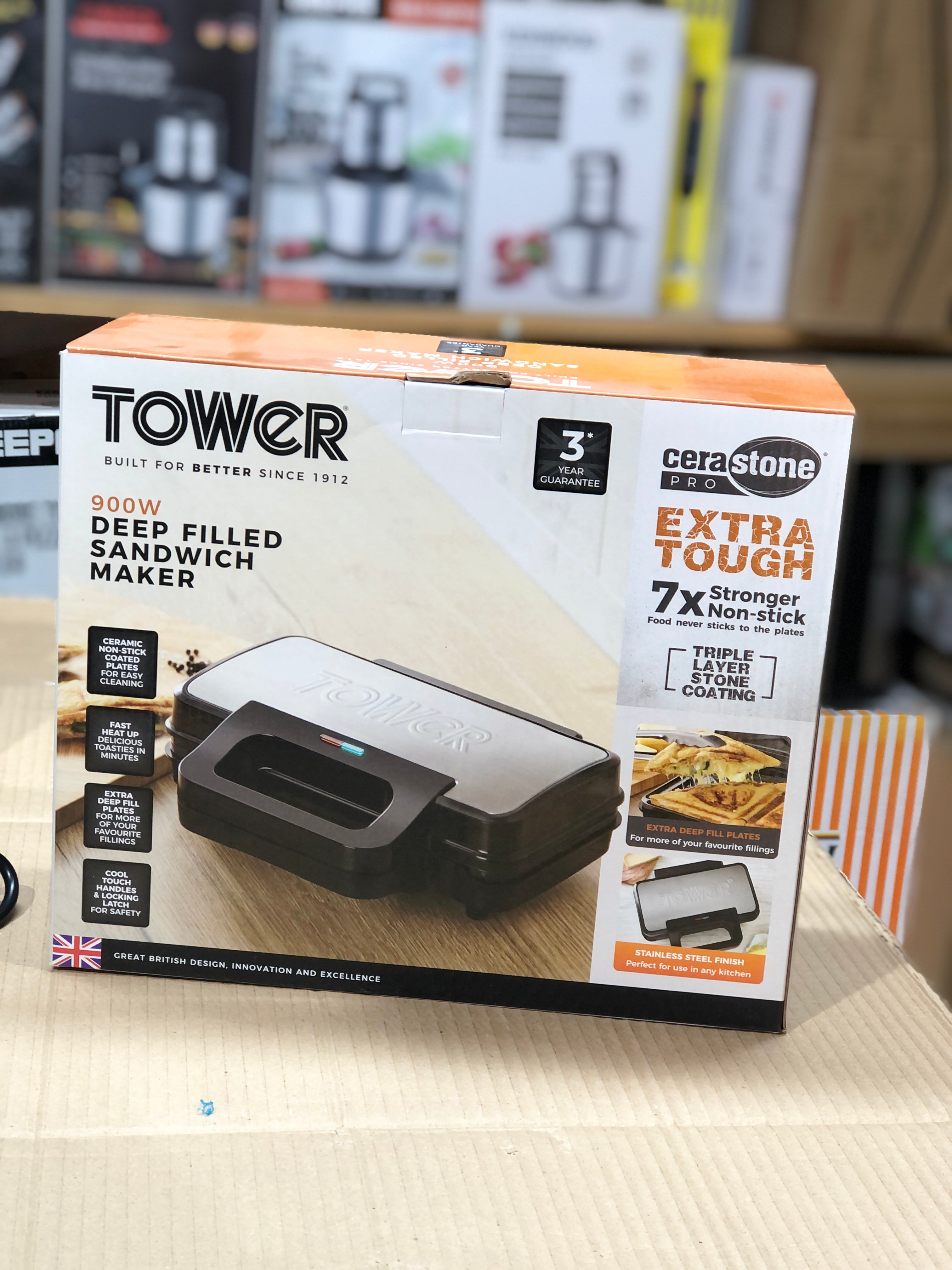Tower Deep Filled Sandwich Maker