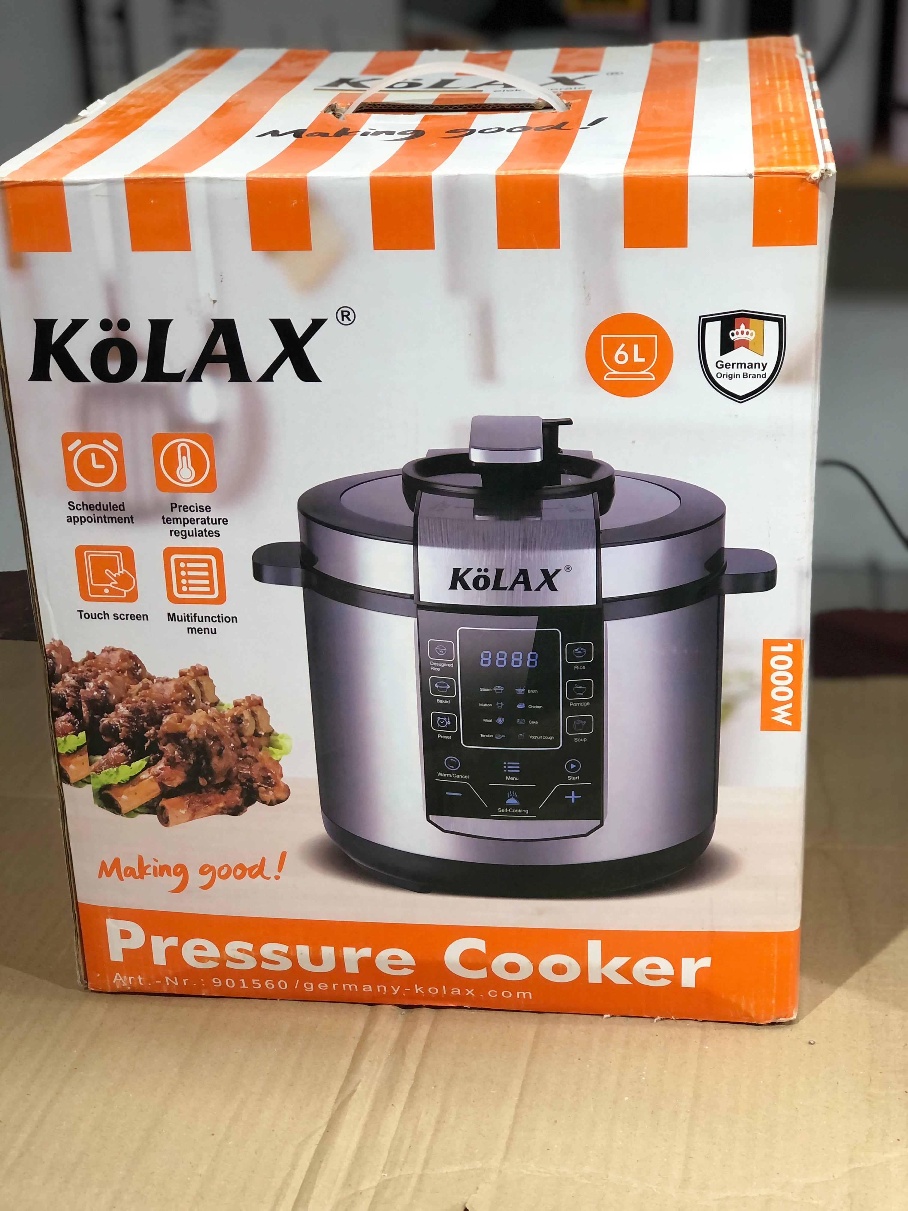 Kolax 6L Multifunction Electric Pressure Cooker