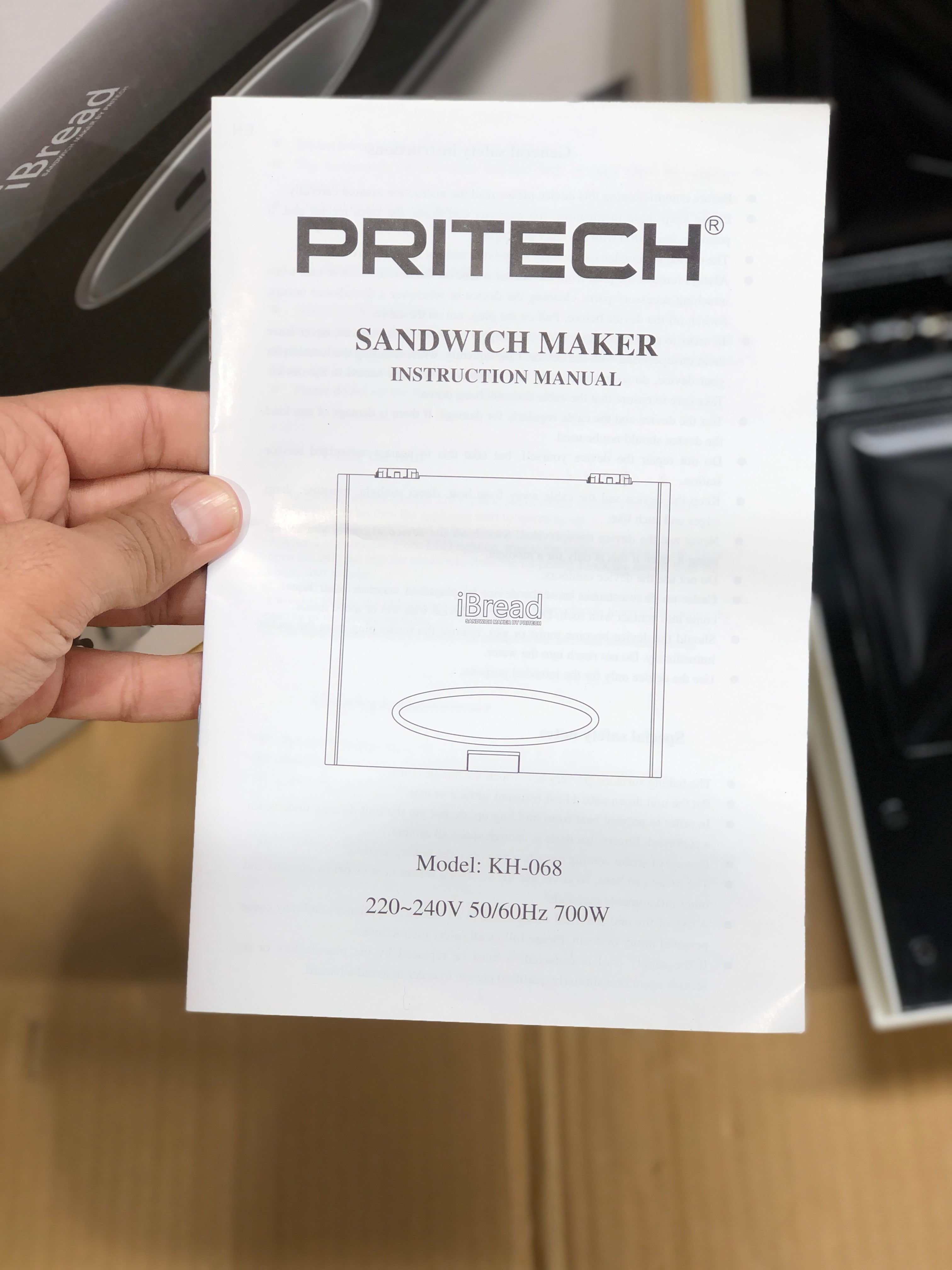 Pritech Sandwich Maker KH-068