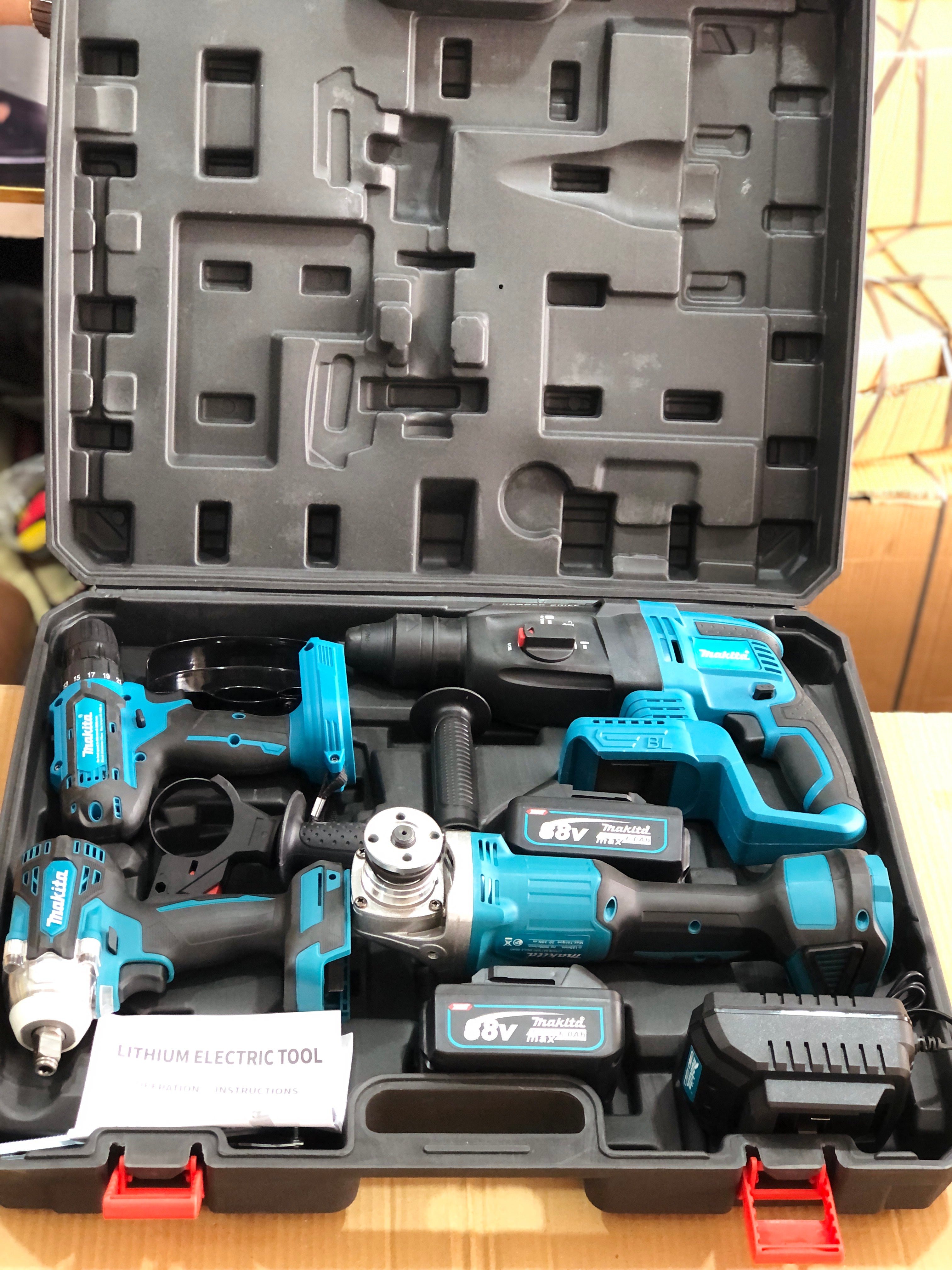 Makita 4 in 1 Combo Tools Box Set