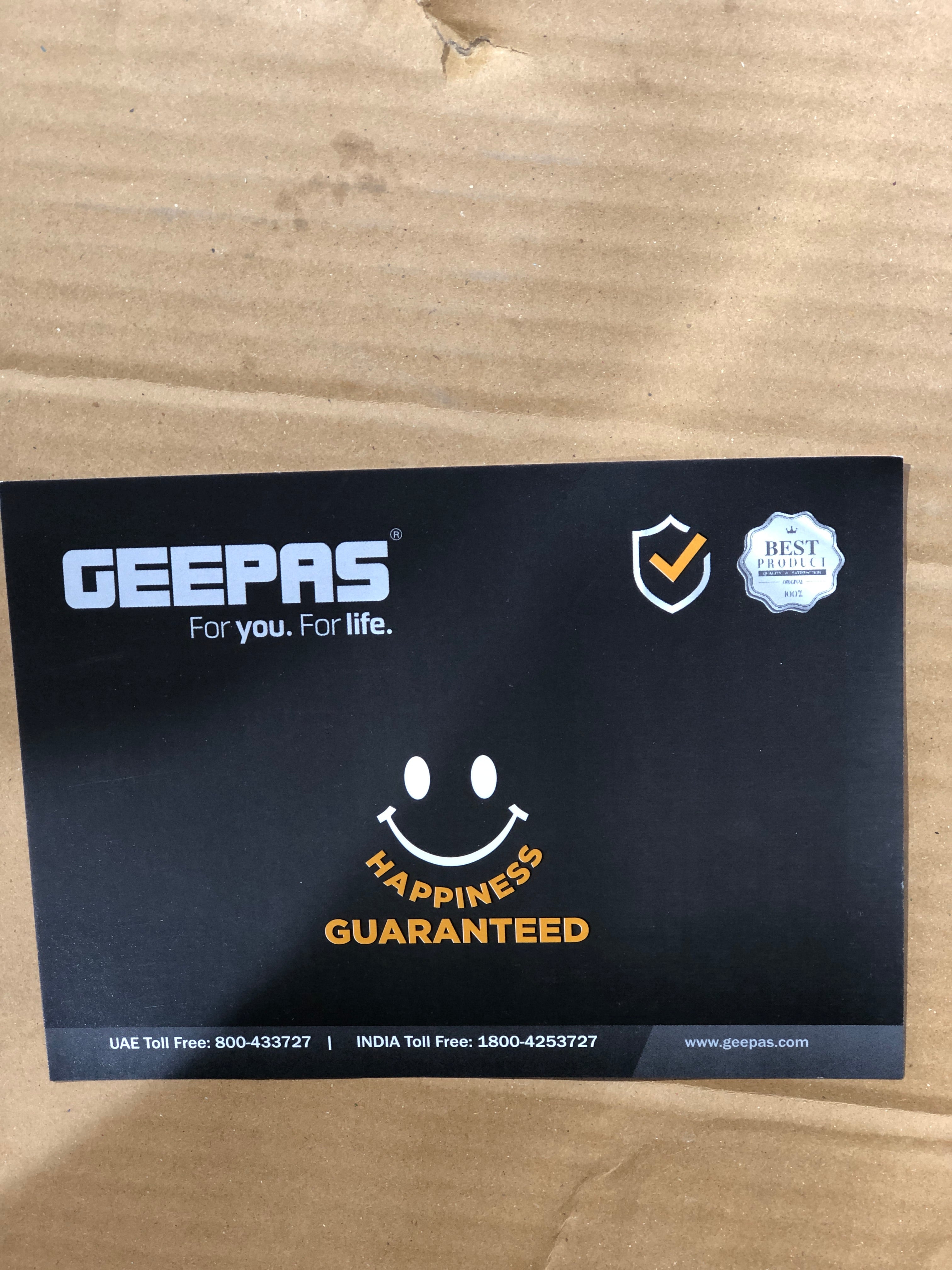 Geepas Thermopro Wifi PTC Ceramic Wall Heater 28588