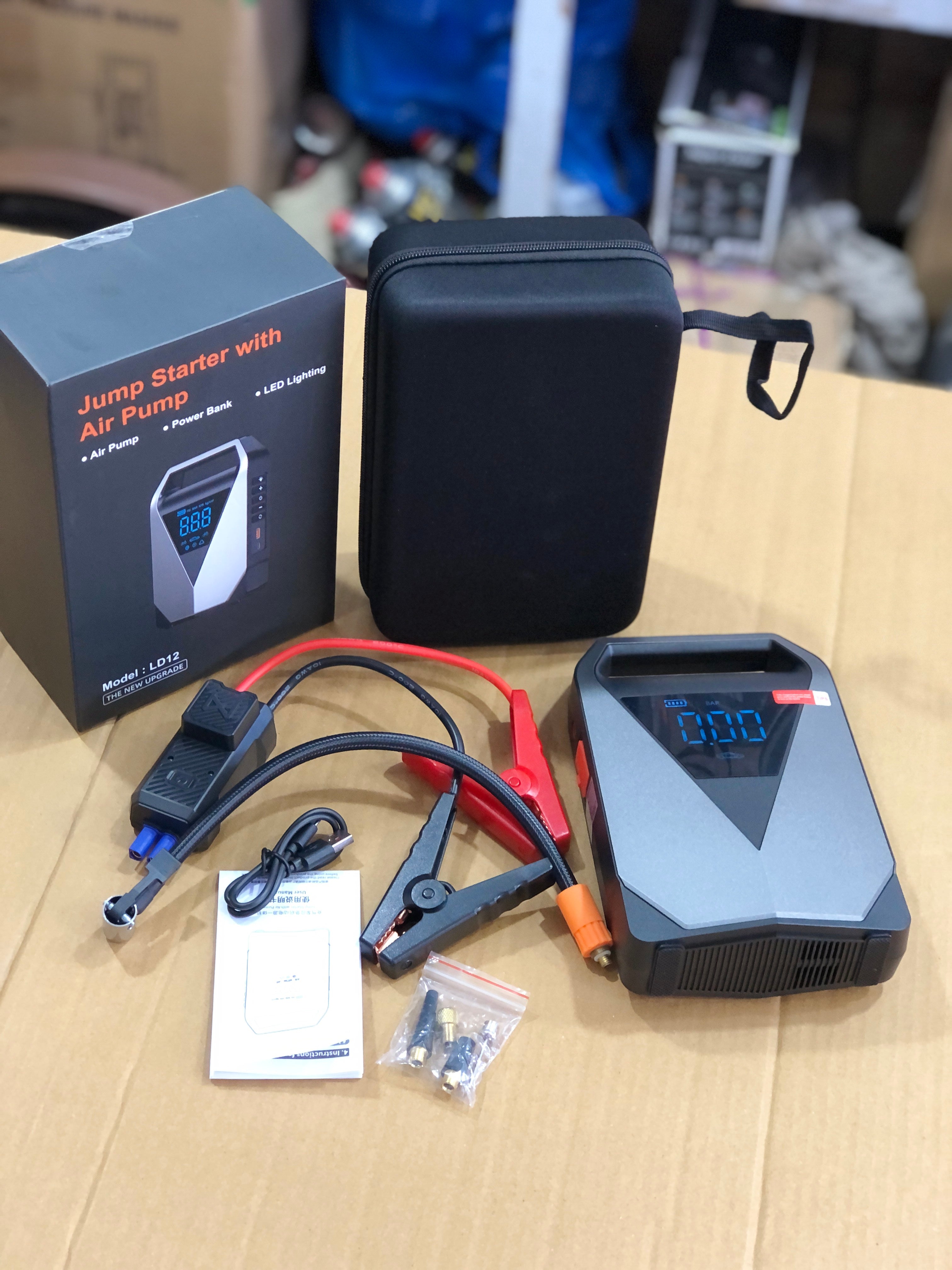 Jump Starter with Air Pump LD12 4in 1