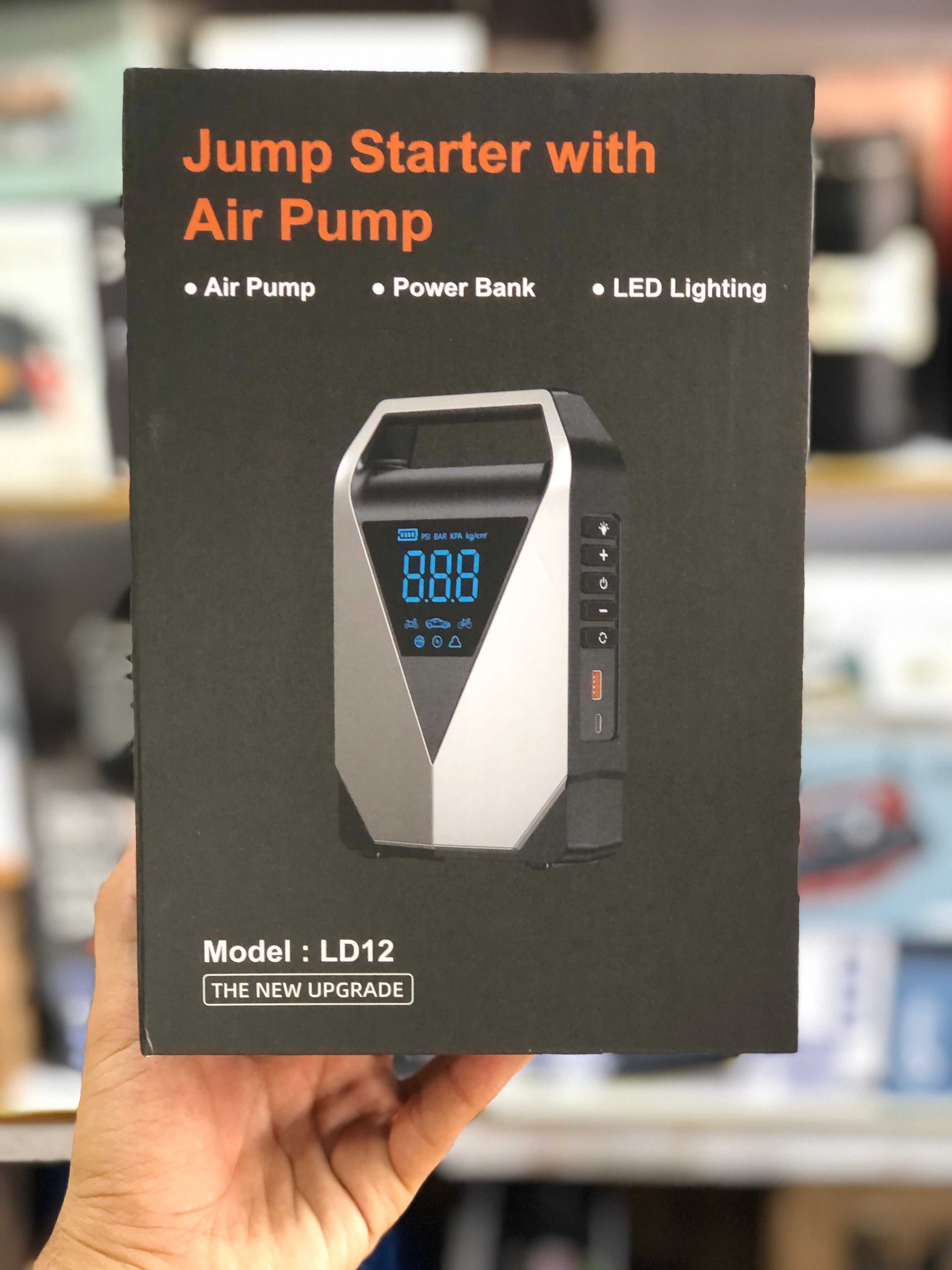 Jump Starter with Air Pump LD12 4in 1