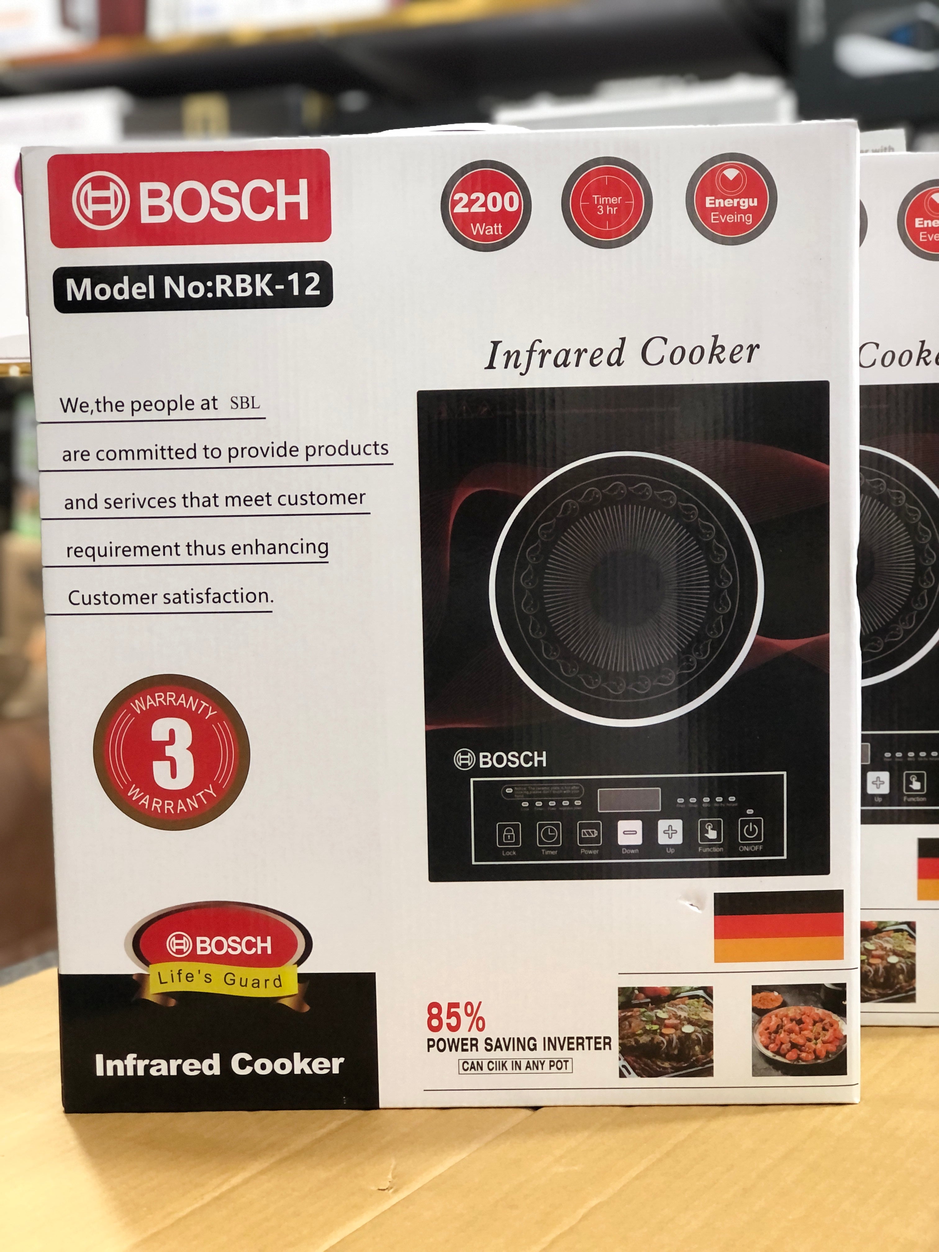 Bosch Infrared Cooker RBK-12 | Energy Efficient