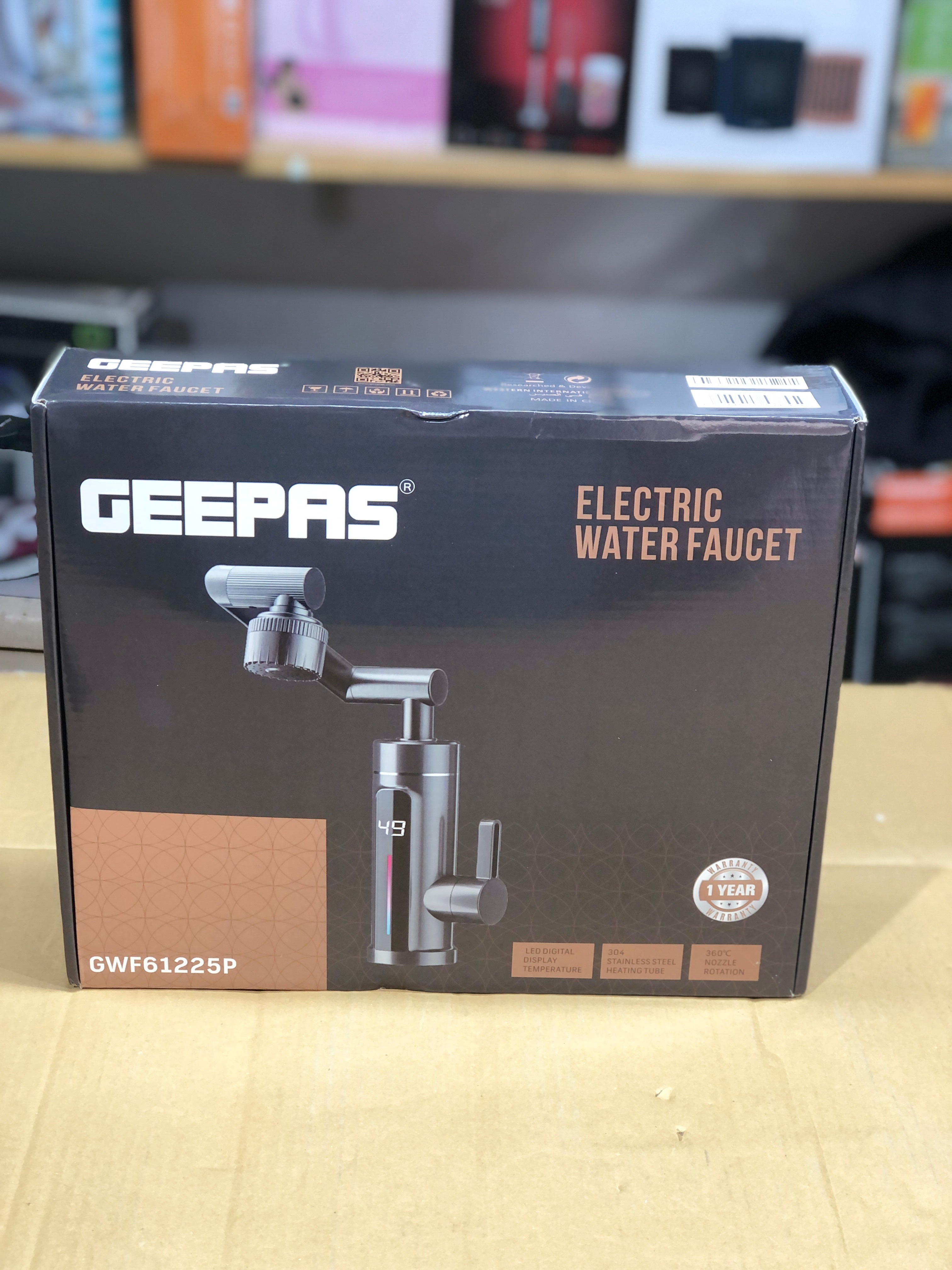 Geepas Electric Water Heating Faucet GWF61225P