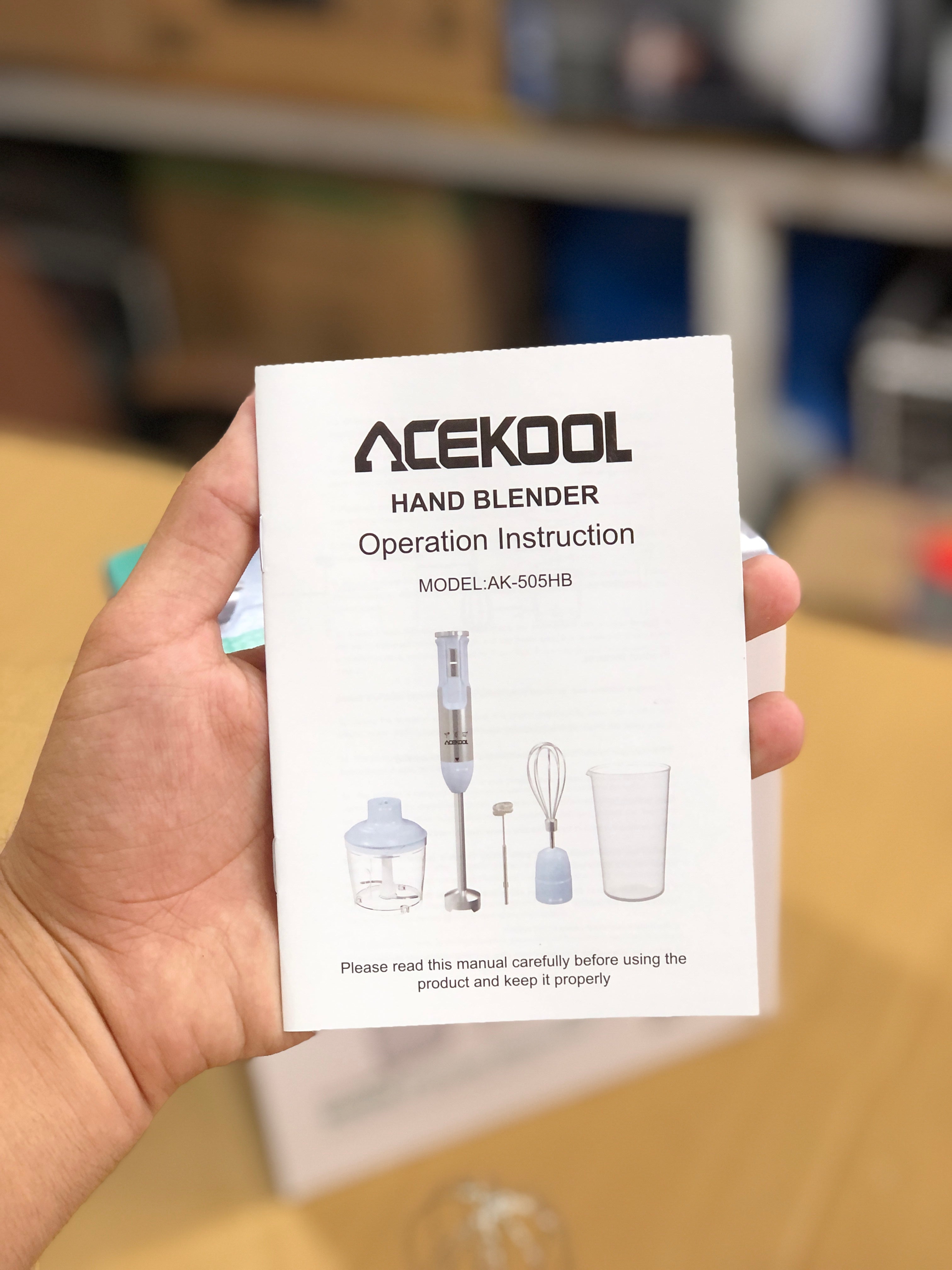 Acekool Blender BH1 - 5-in-1 Immersion Hand Blender