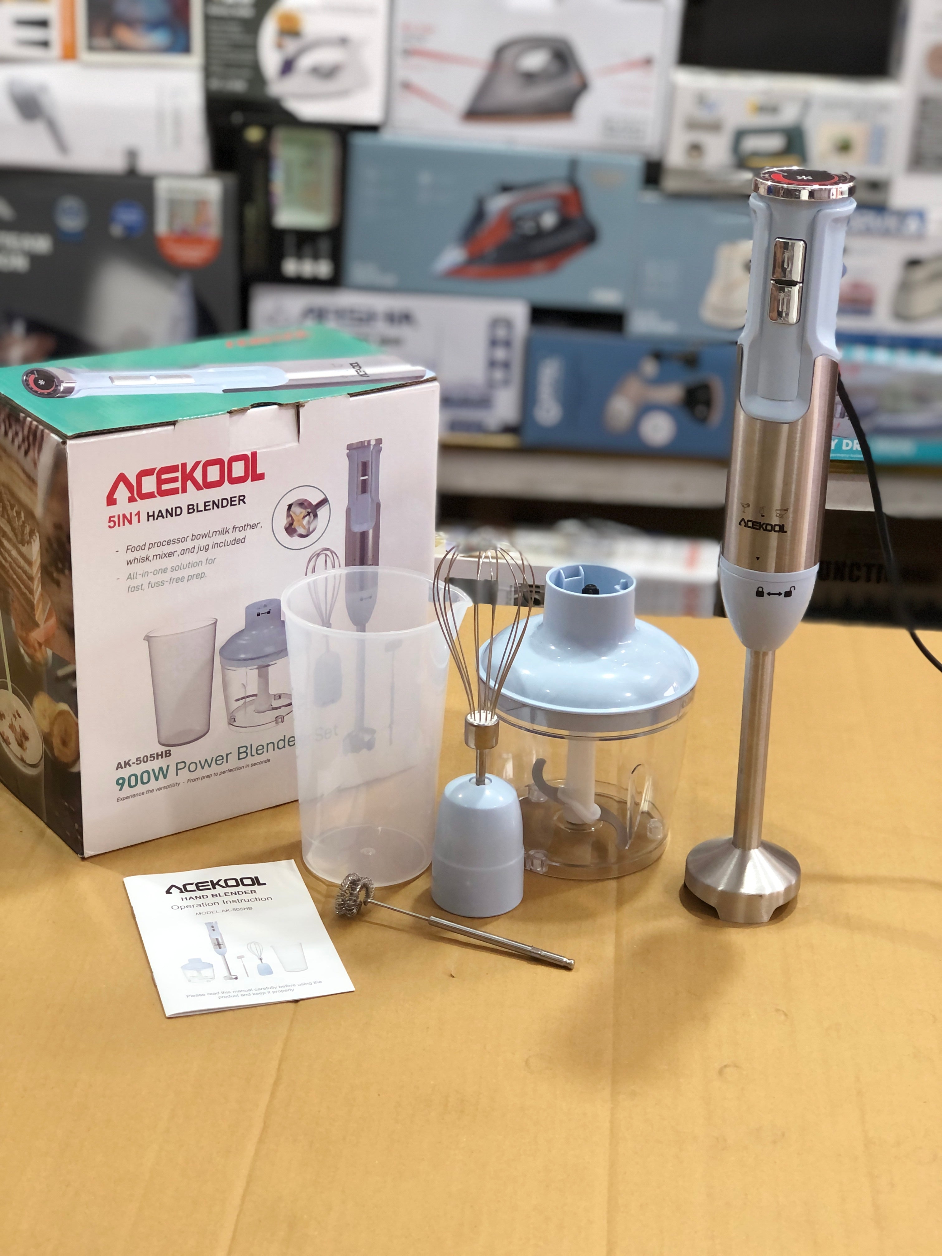 Acekool Blender BH1 - 5-in-1 Immersion Hand Blender
