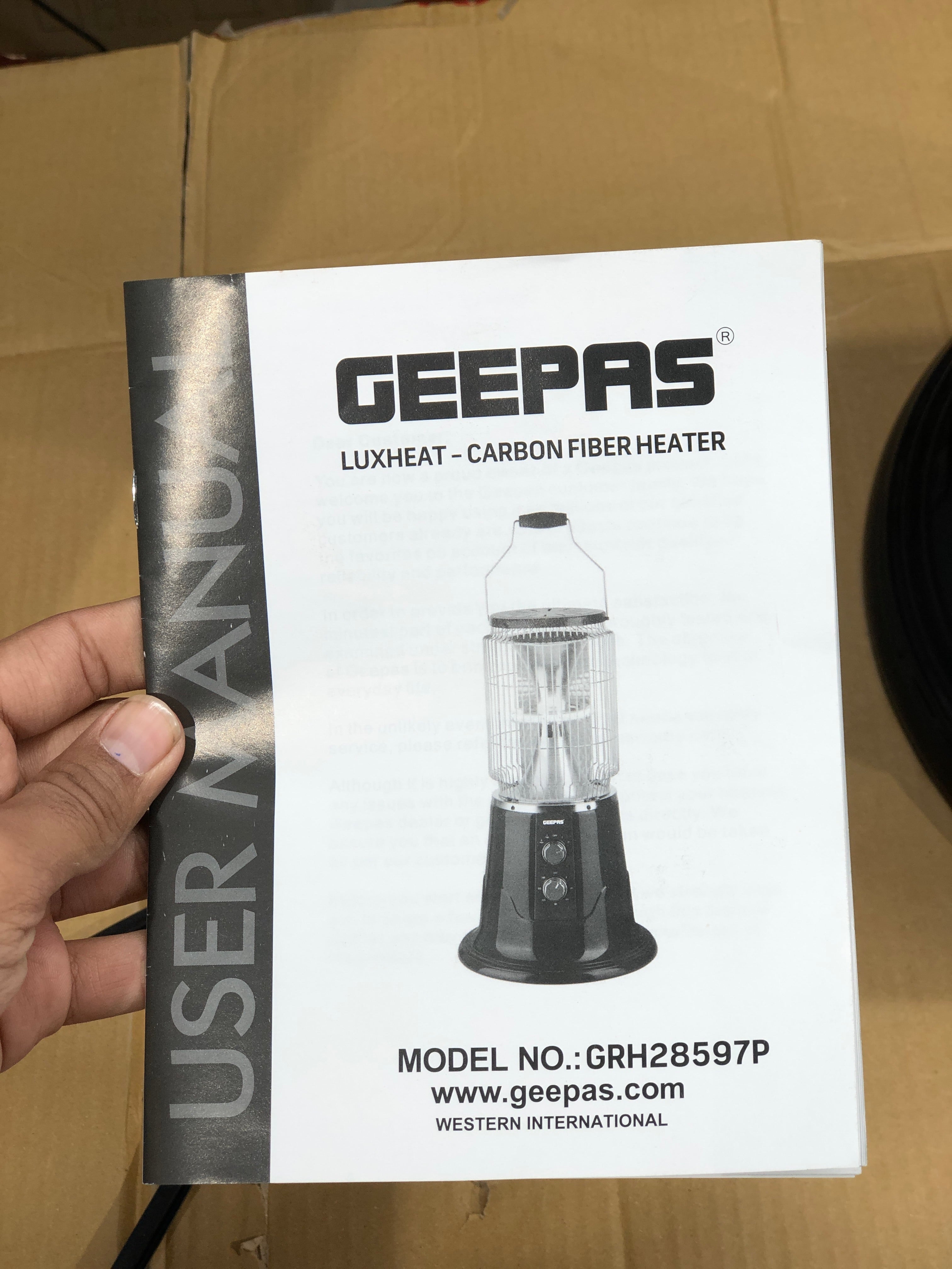 Geepas Luxheat Carbon Fiber Heater 28597