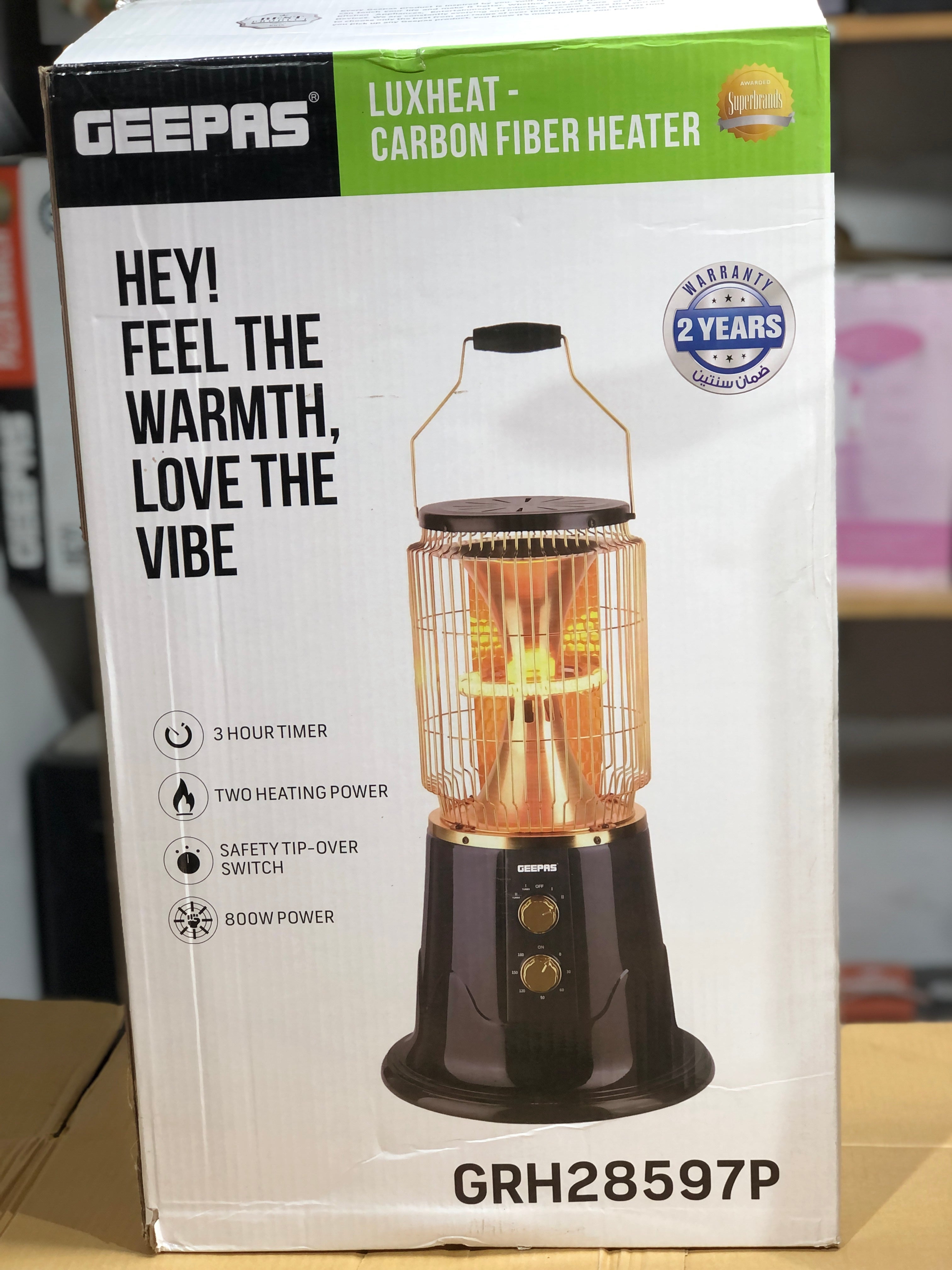 Geepas Luxheat Carbon Fiber Heater 28597