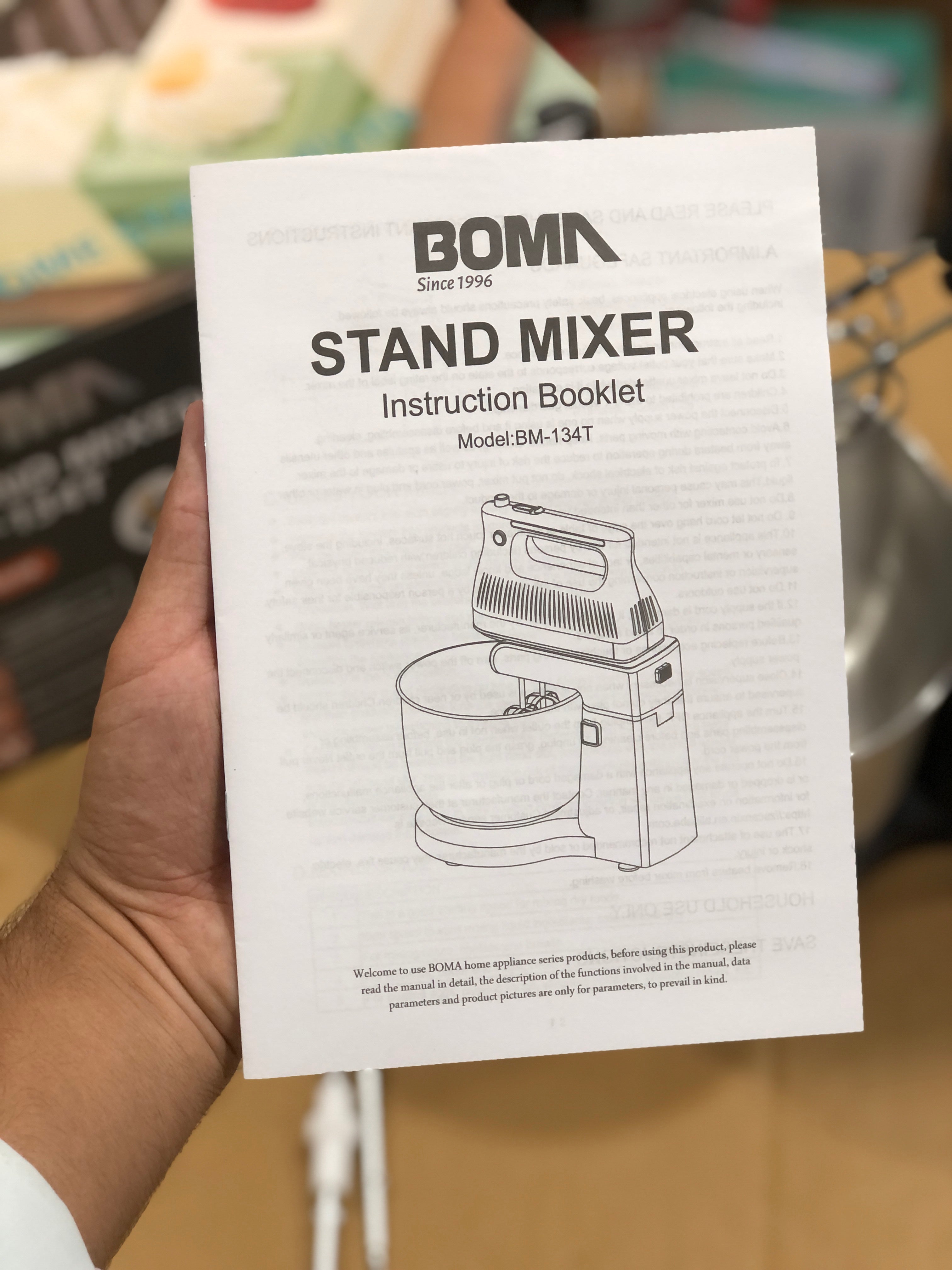 Boma Stand & Hand Mixer BM-135T 300W