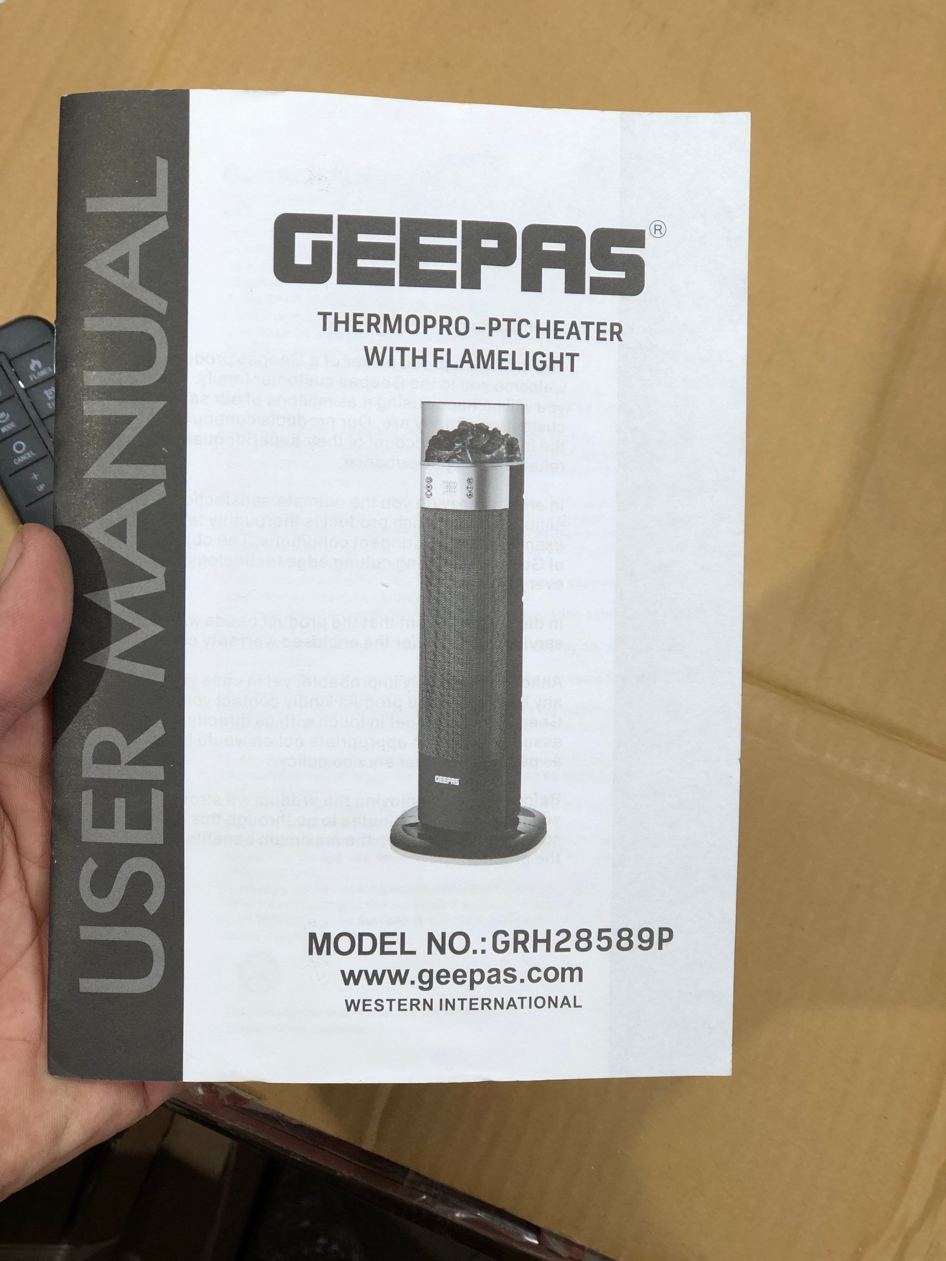 Geepas 3D Scenery Tower Ceramic Heater Grh28589P