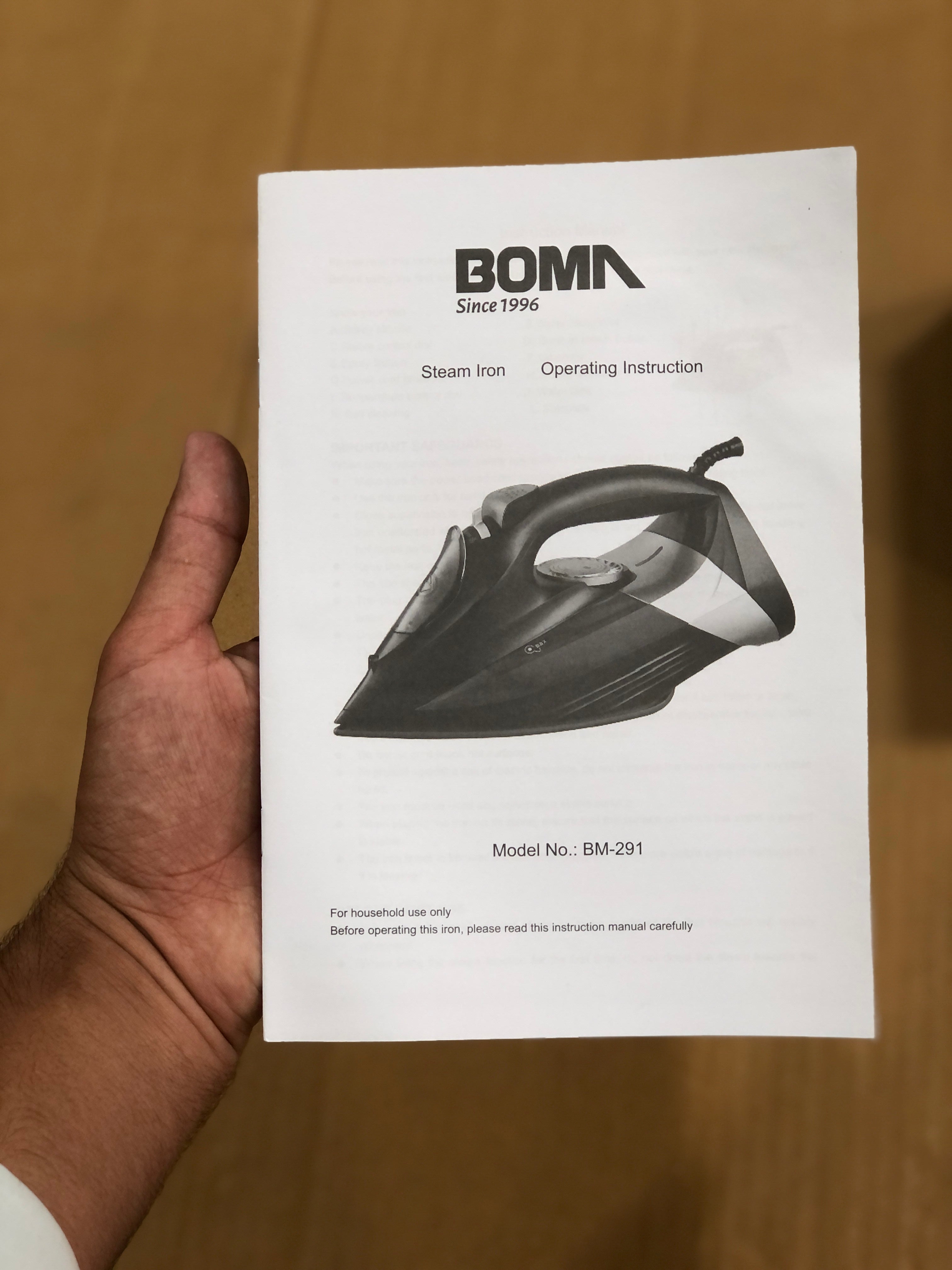 Boma Steam Iron BM-291
