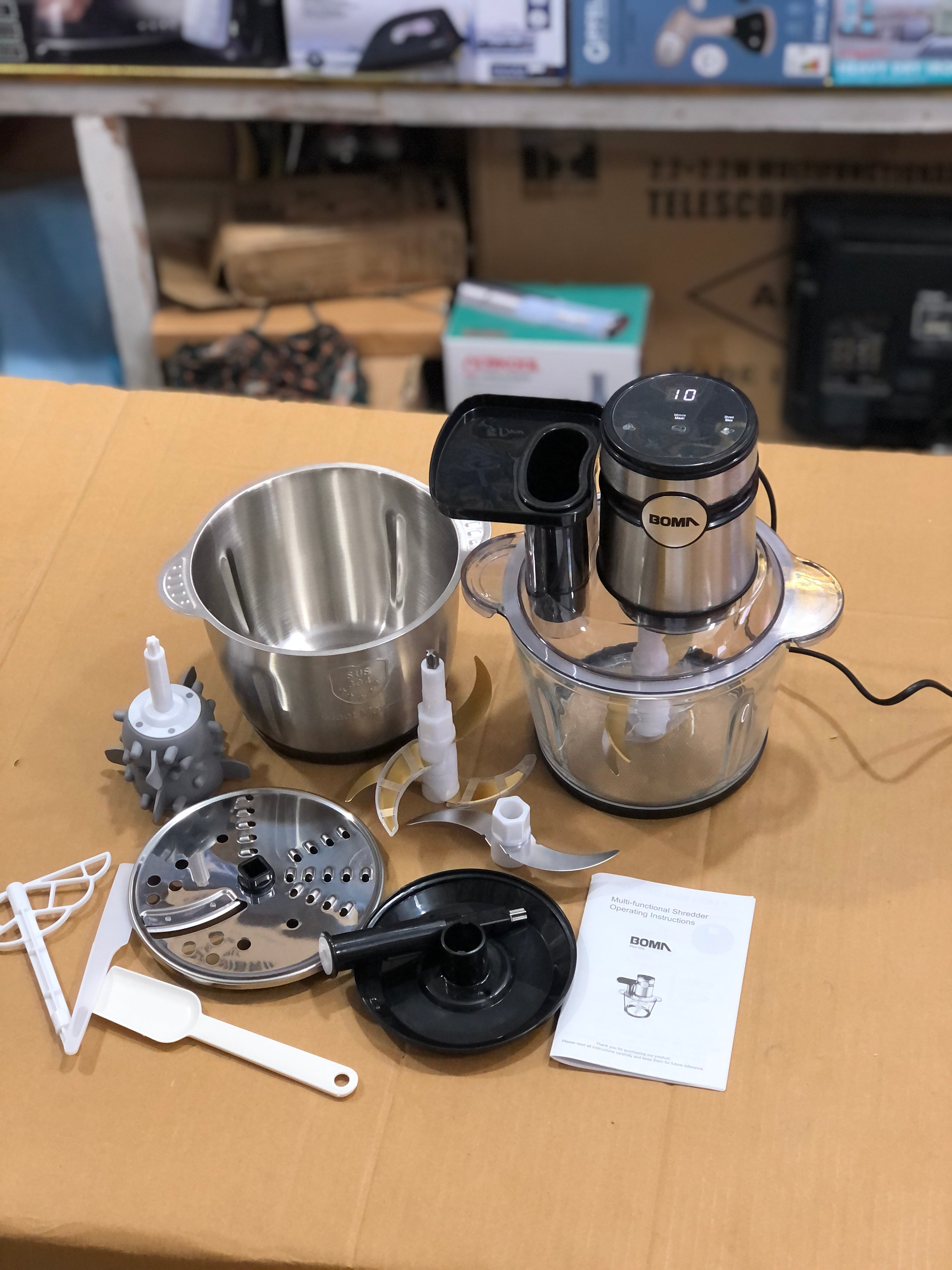 Boma 8 in 1 Digital Food Chopper 3L BM-7022