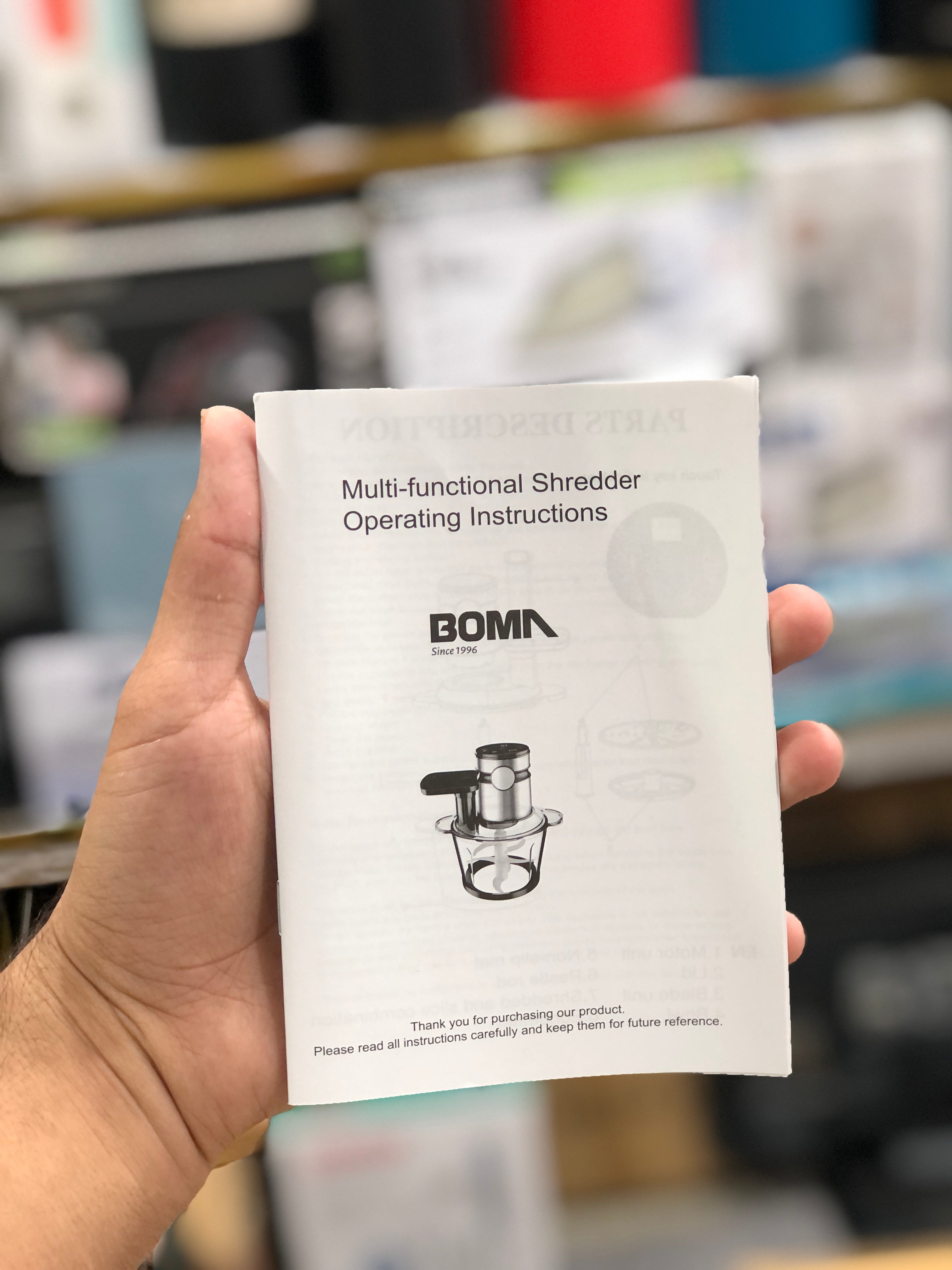 Boma 8 in 1 Digital Food Chopper 3L BM-7022