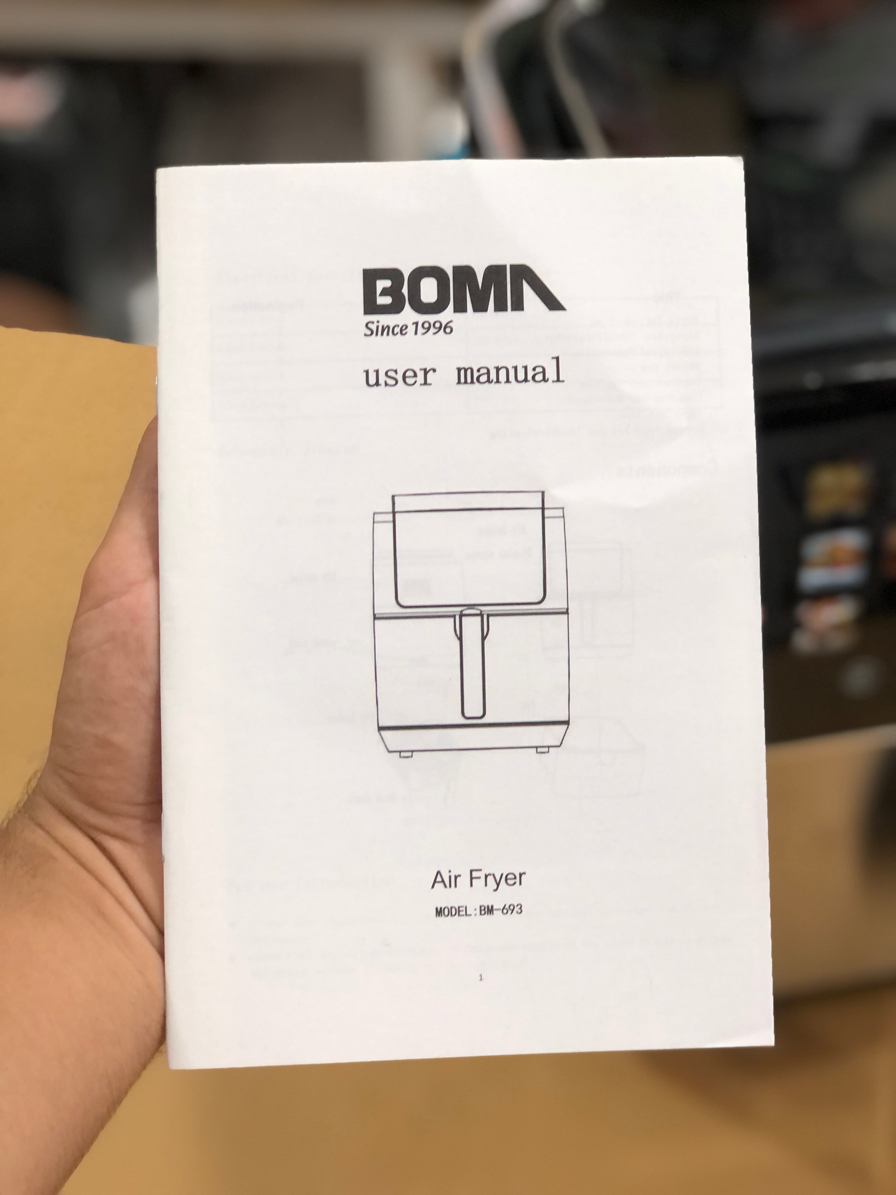 Boma 10L Digital Air Fryer BM-693