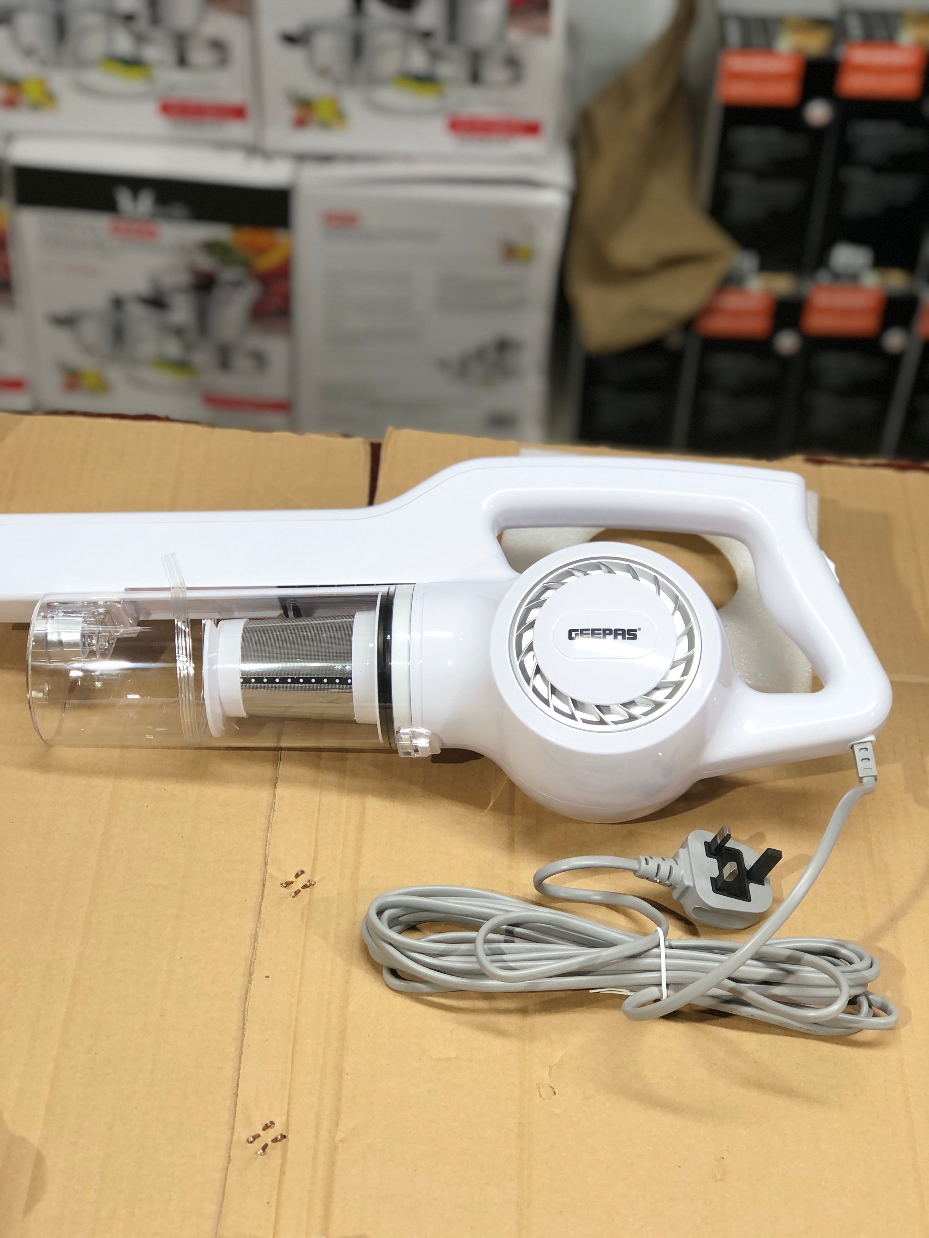 Geepas 2-in-1 Cordless Low-Noise Lightweight Stick Vacuum Cleaner GVC2596N