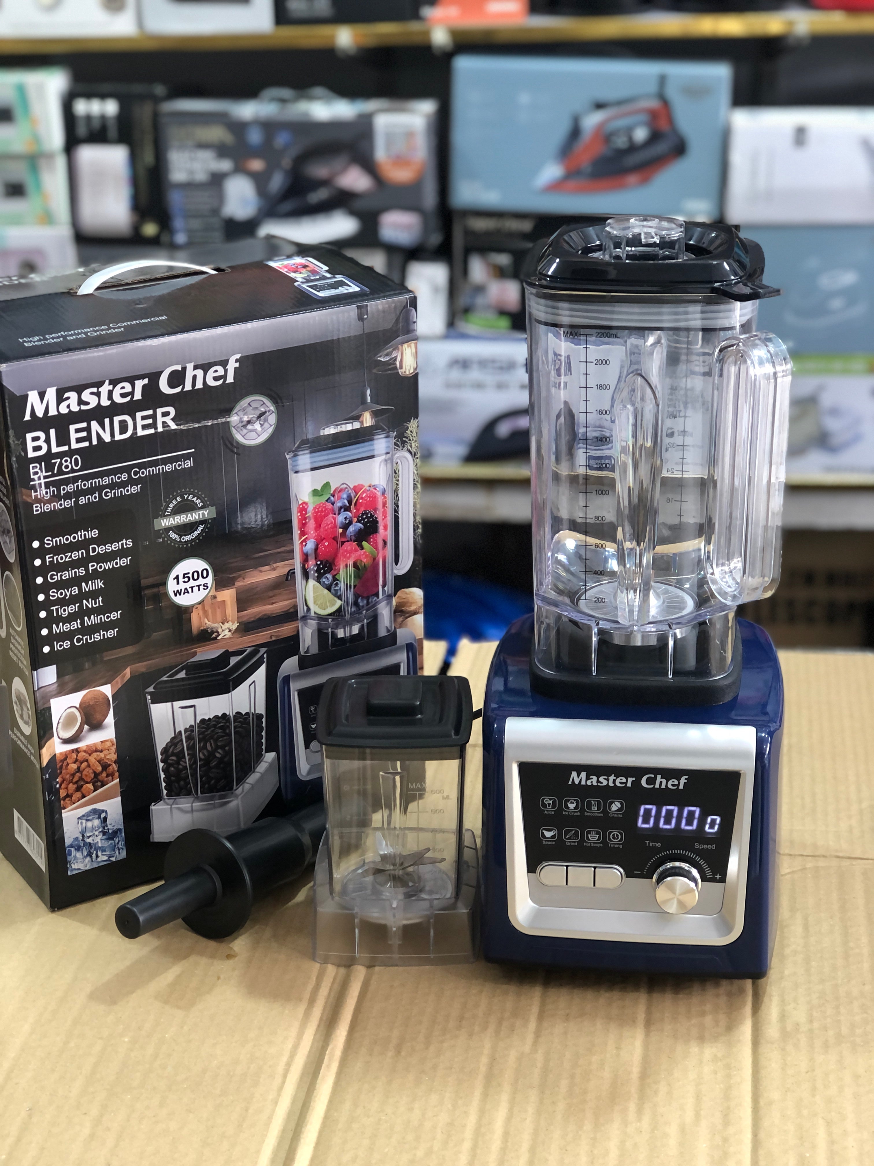 Master Chef Commercial Blender & Grinder BL780