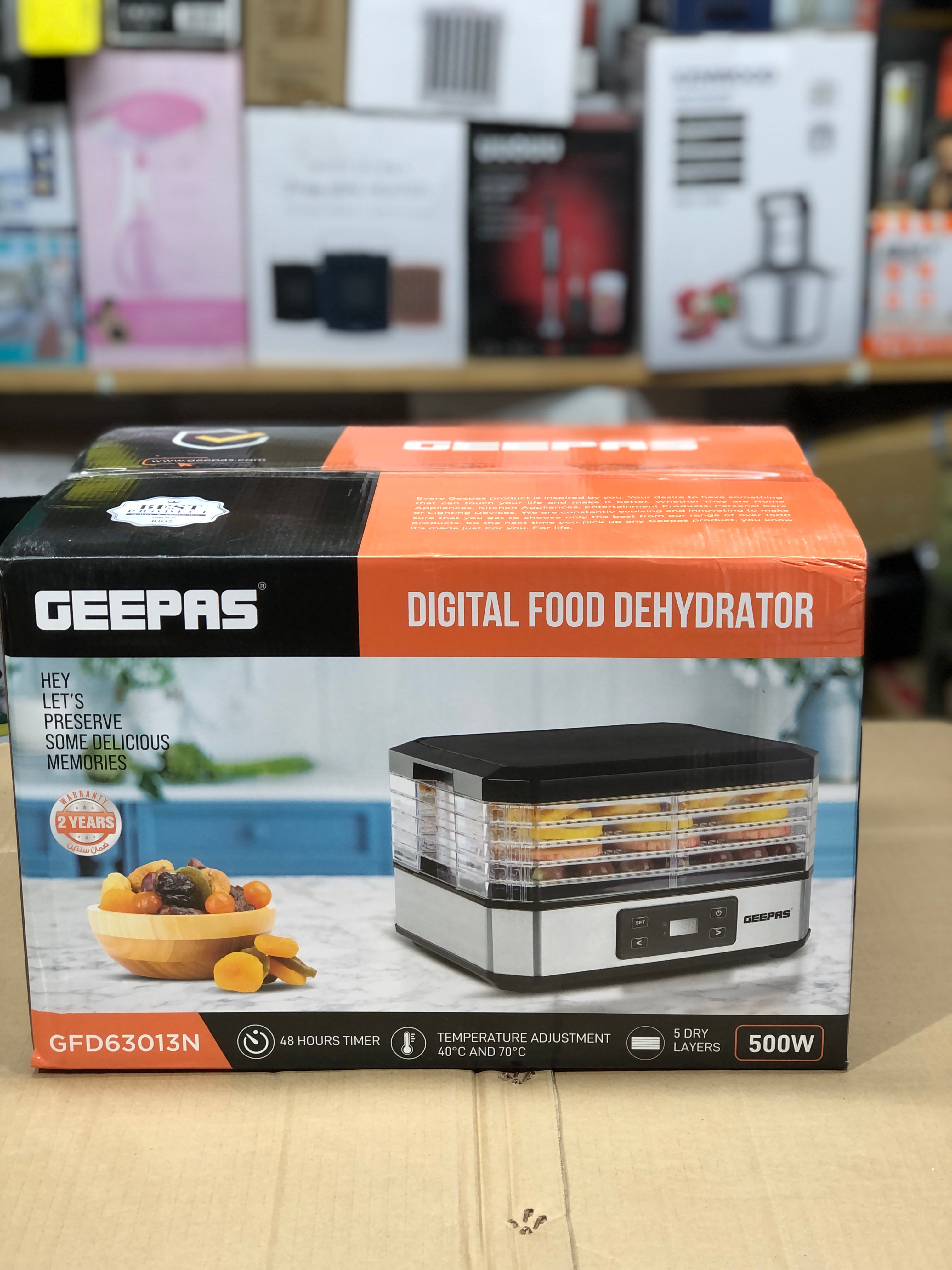 Geepas 5 Trays Dehydrater GFD63013N