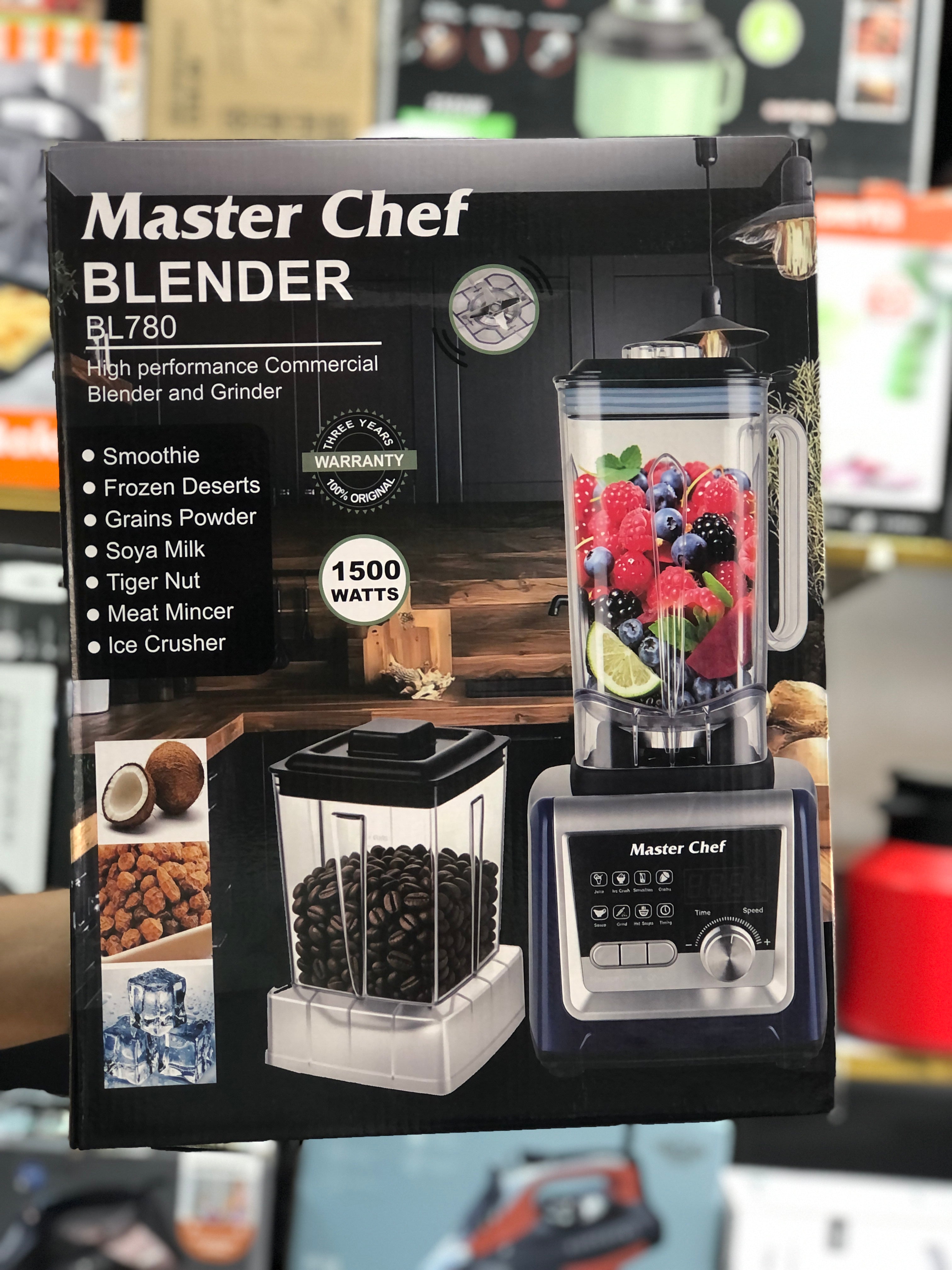 Master Chef Commercial Blender & Grinder BL780
