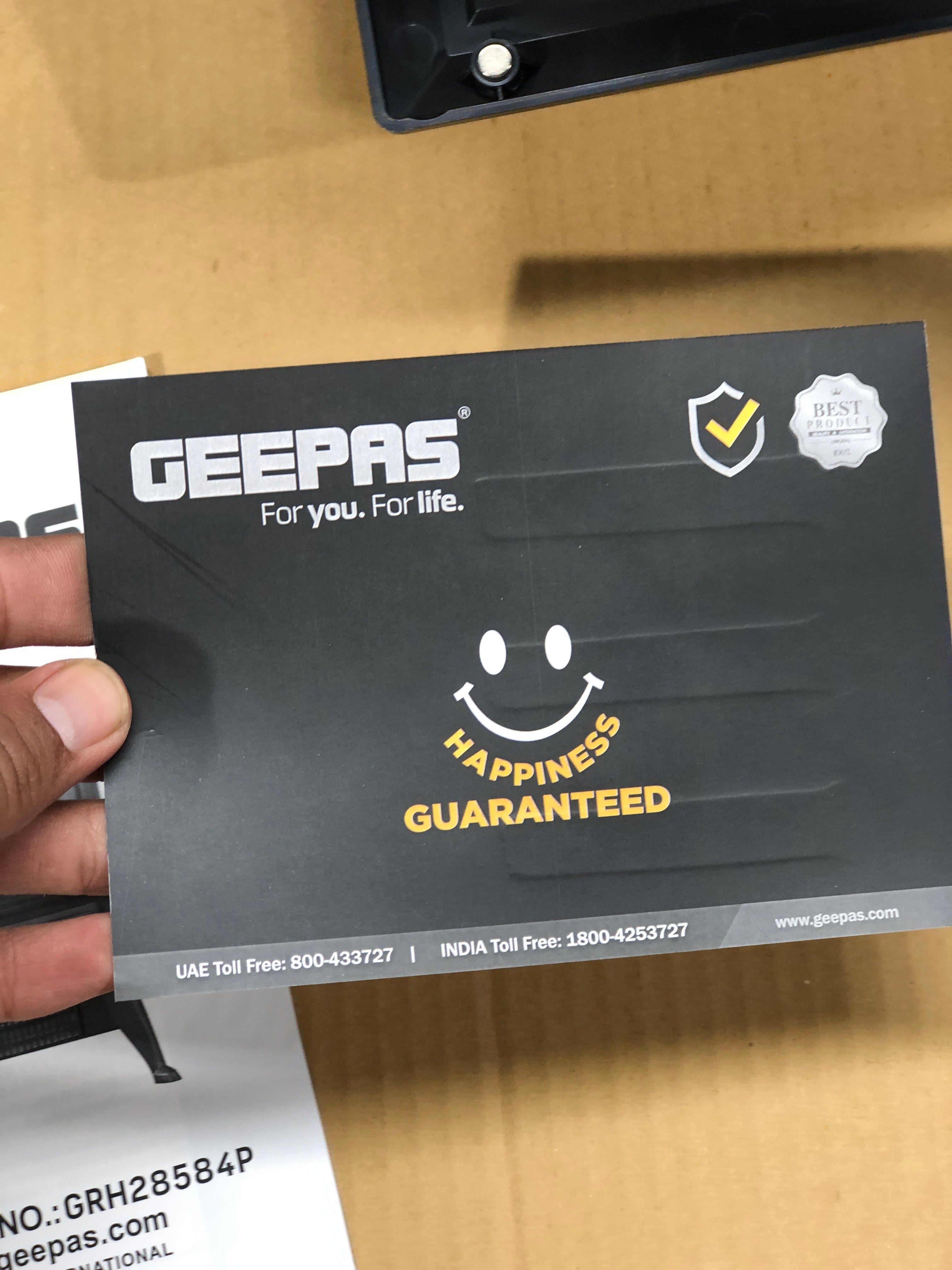 Geepas Flame Effect Cabin Electric Heater 28584