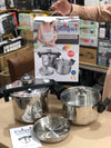 Uniqui Pro 3 in 1 Stainless Steel Automatic Pressure Cooker - 8L + 6L