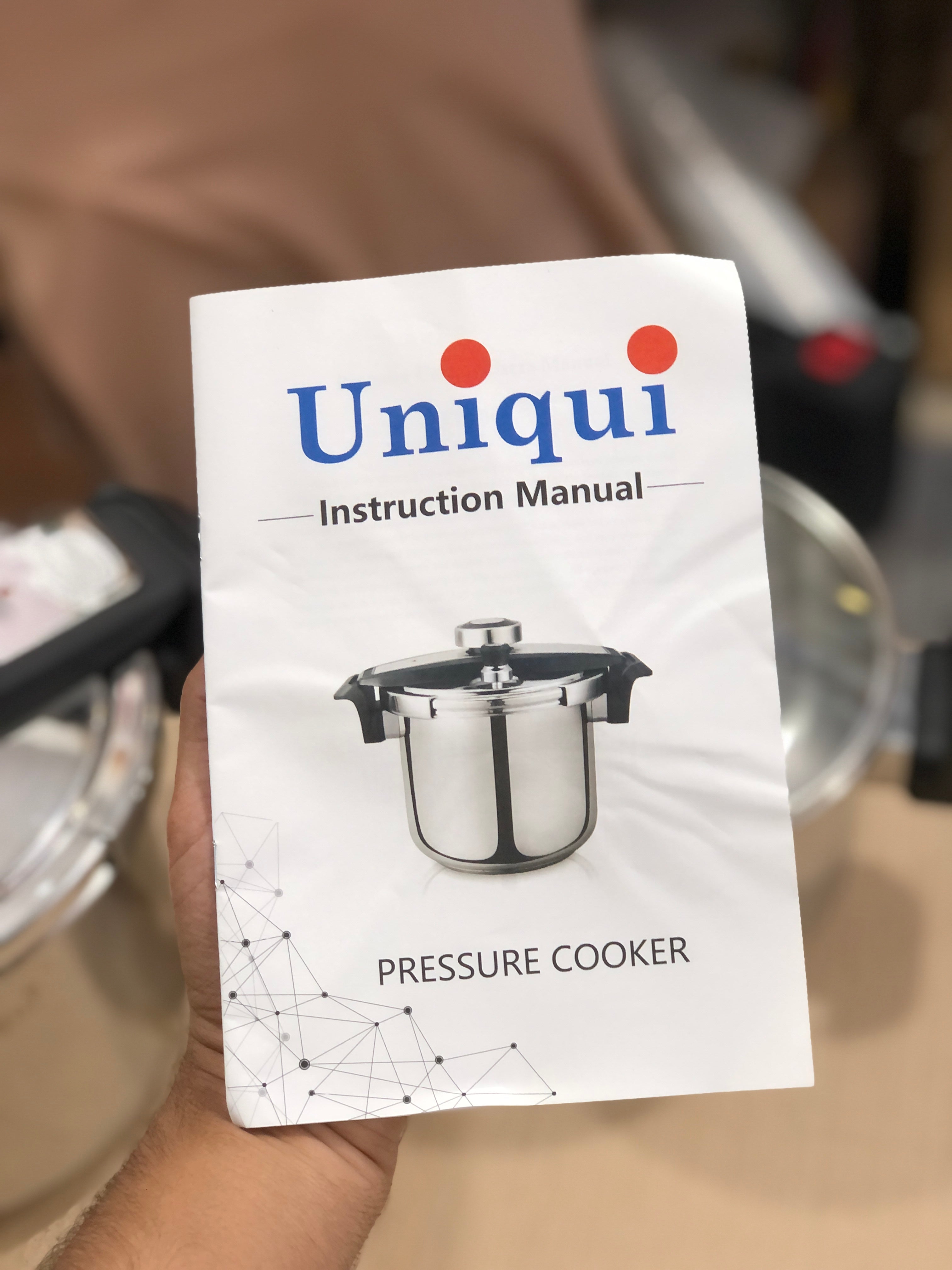 Uniqui Pro 3 in 1 Stainless Steel Automatic Pressure Cooker - 8L + 6L