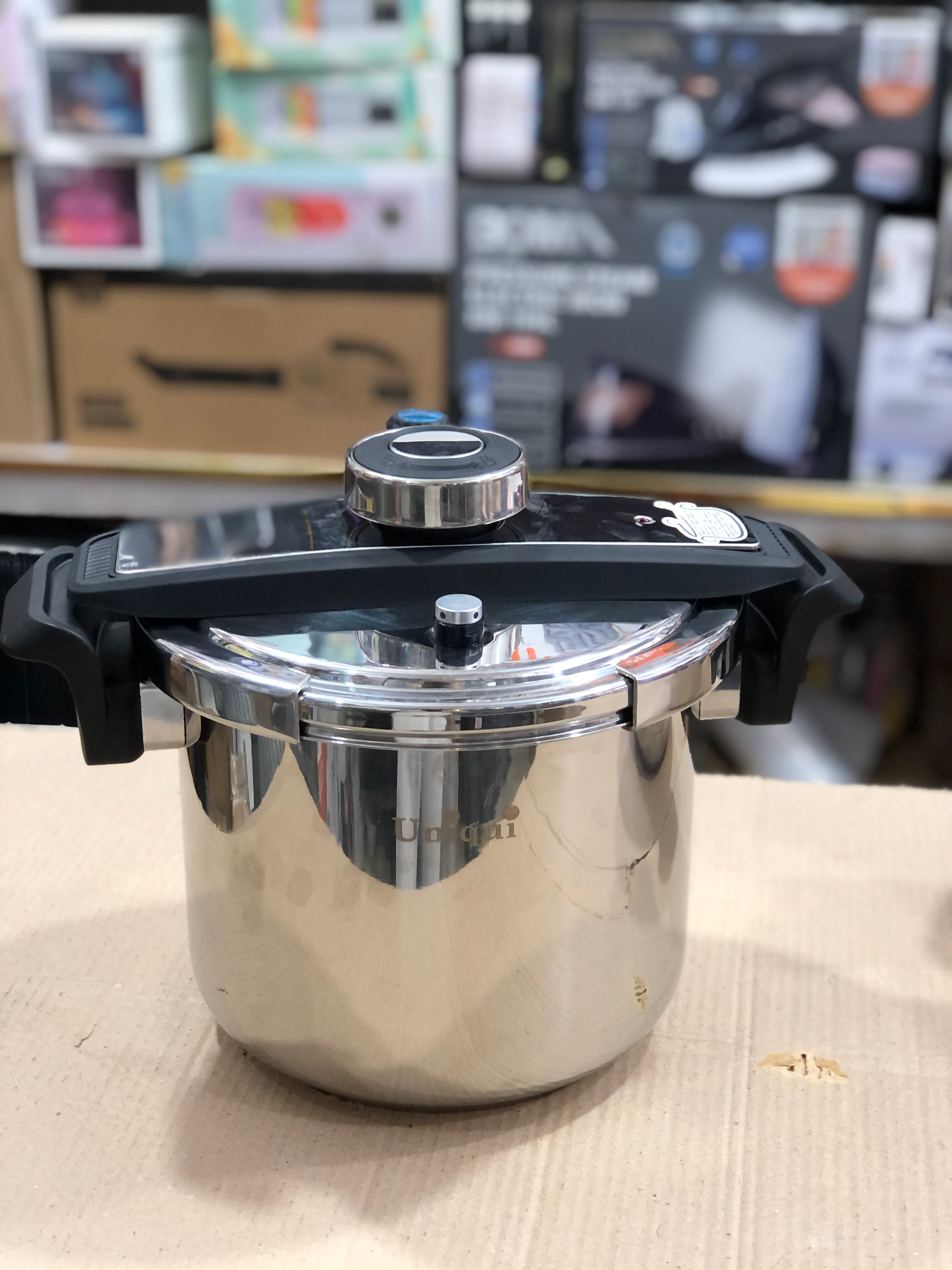 Uniqui Pro 3 in 1 Stainless Steel Automatic Pressure Cooker - 8L + 6L